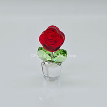Lade das Bild in den Galerie-Viewer, SWAROVSKI Blumenträume Rose Rot im Blumentopf 855896 oU
