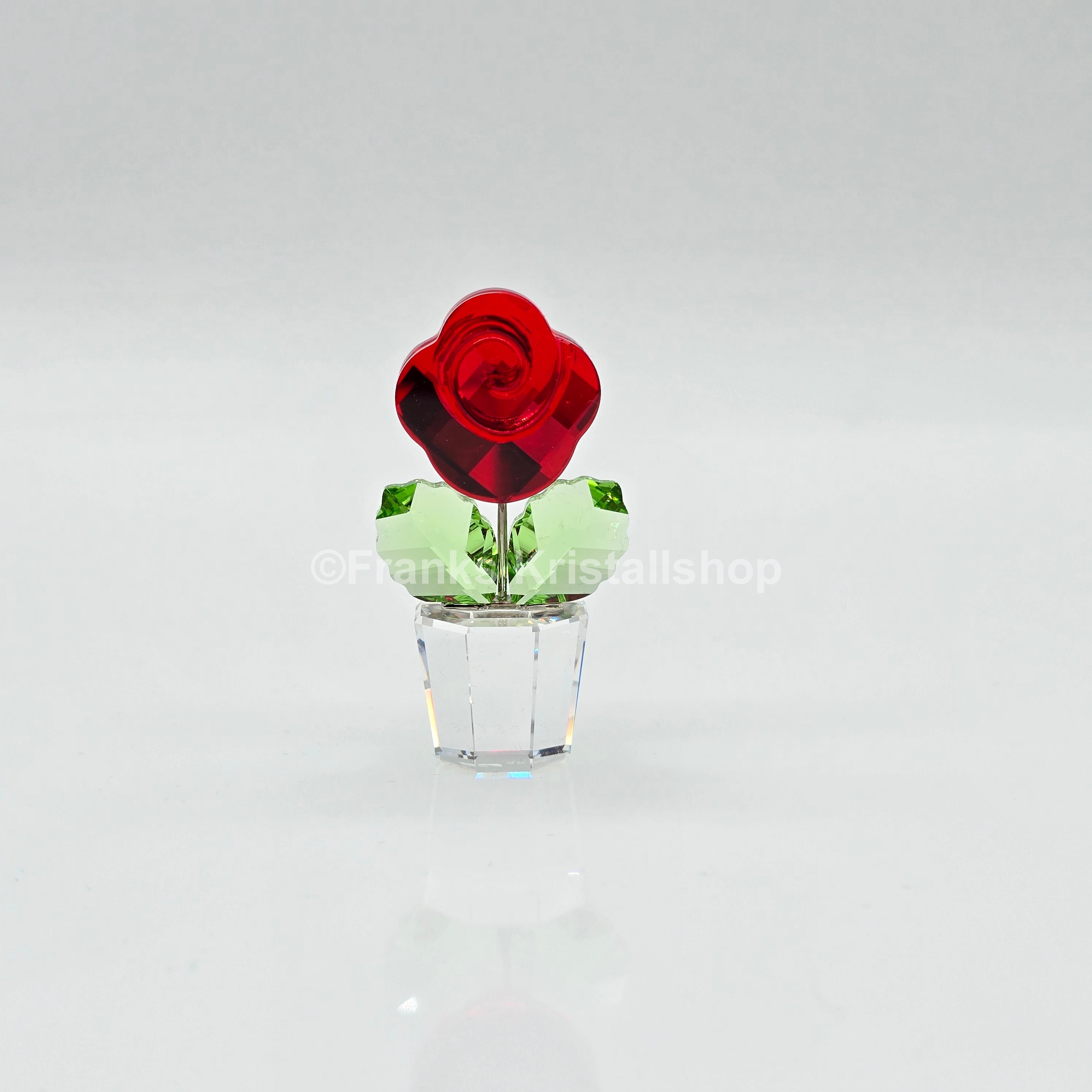 SWAROVSKI Blumenträume Rose Rot im Blumentopf 855896 AV