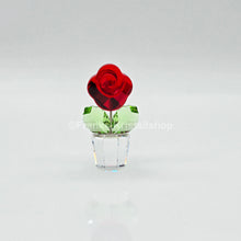 Lade das Bild in den Galerie-Viewer, SWAROVSKI Blumenträume Rose Rot im Blumentopf 855896 oU
