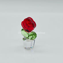 Lade das Bild in den Galerie-Viewer, SWAROVSKI Blumenträume Rose Rot im Blumentopf 855896 oU
