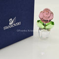 SWAROVSKI Blumenträume Rose Pink Rosa im Blumentopf 855894 oU