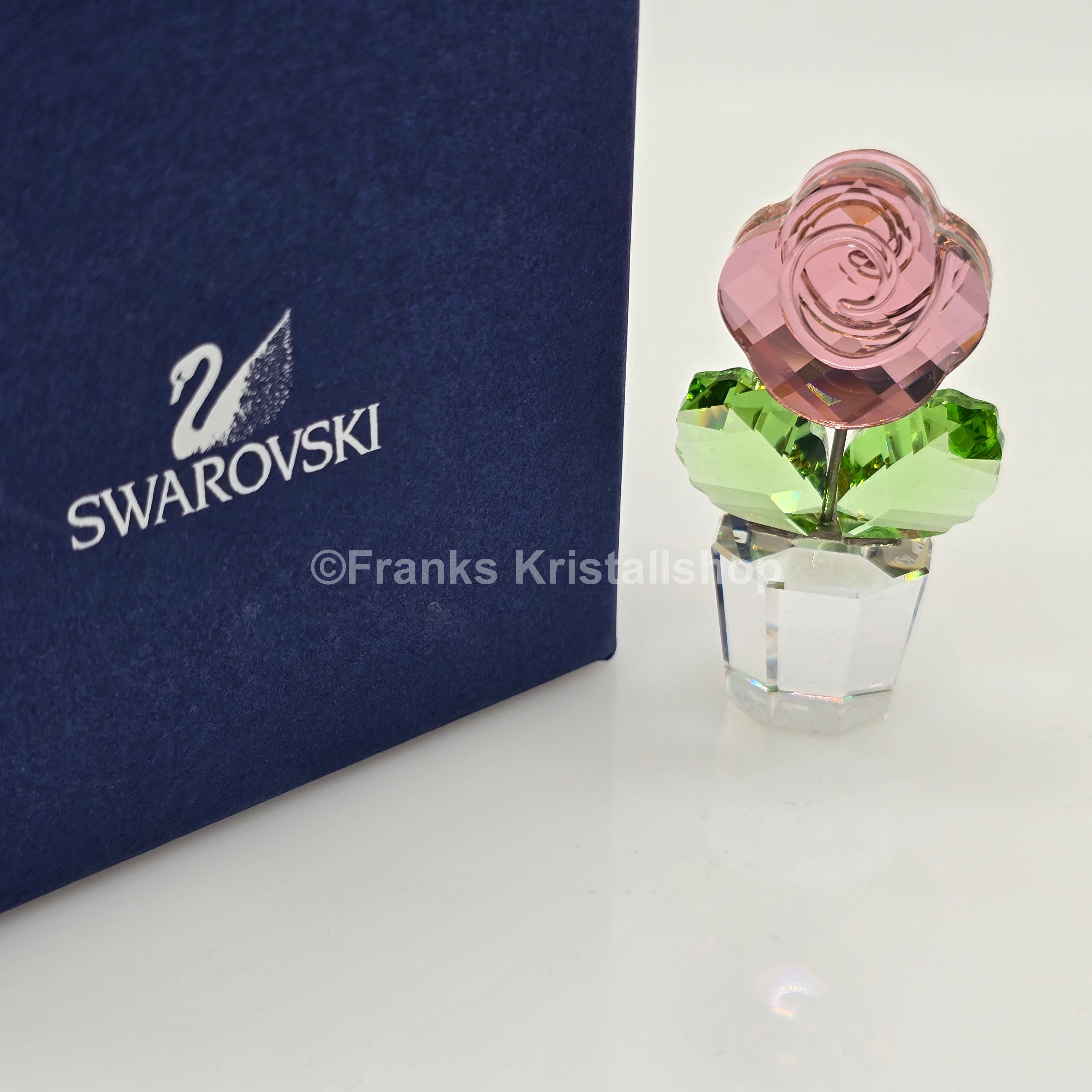 SWAROVSKI Blumenträume Rose Pink Rosa im Blumentopf 855894 oU