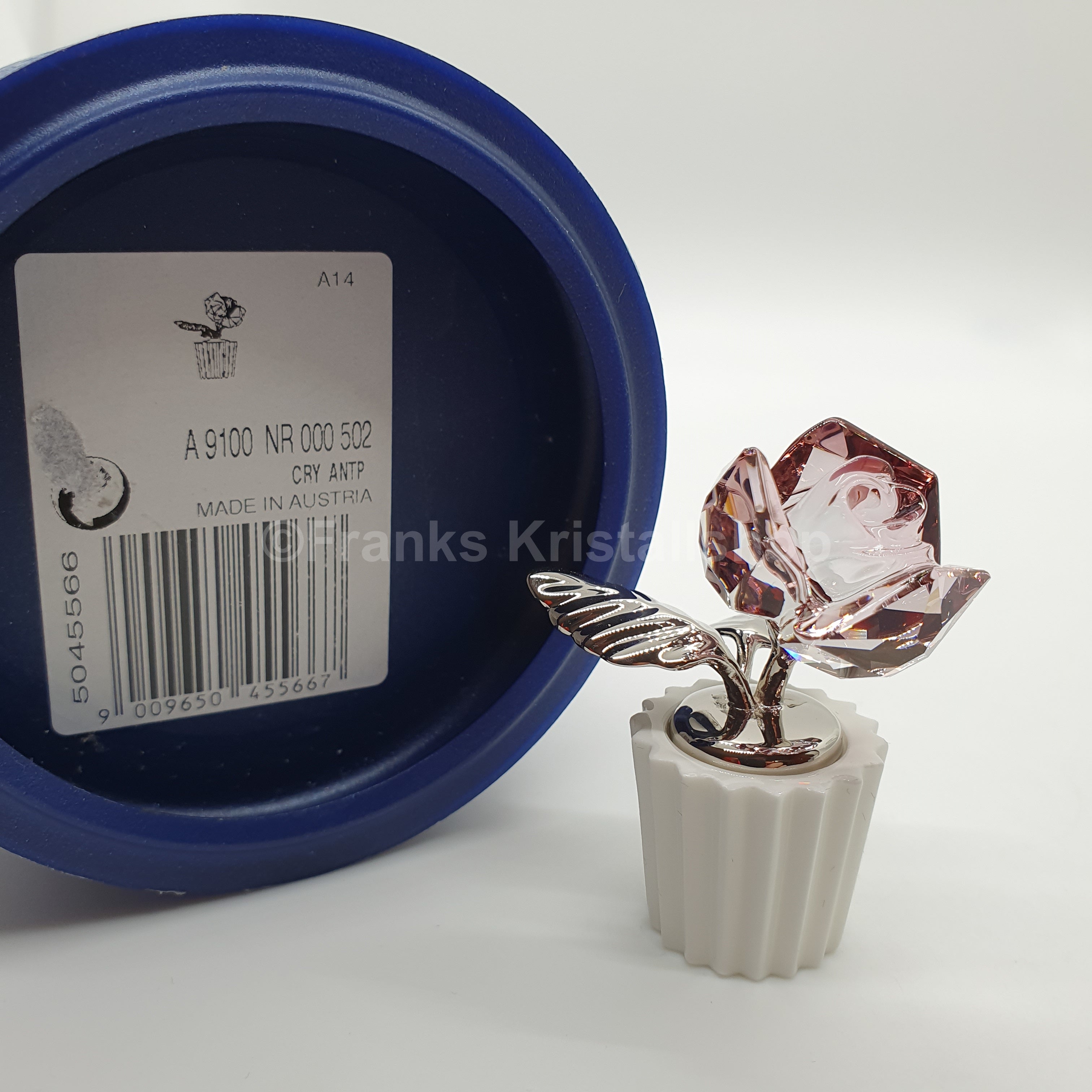 SWAROVSKI Blumenträume Rose im Topf Antique Pink 5045566