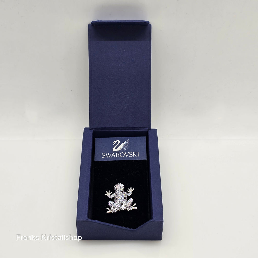 SWAROVSKI SCS Blue Frog Frosch Pin Brosche 982415