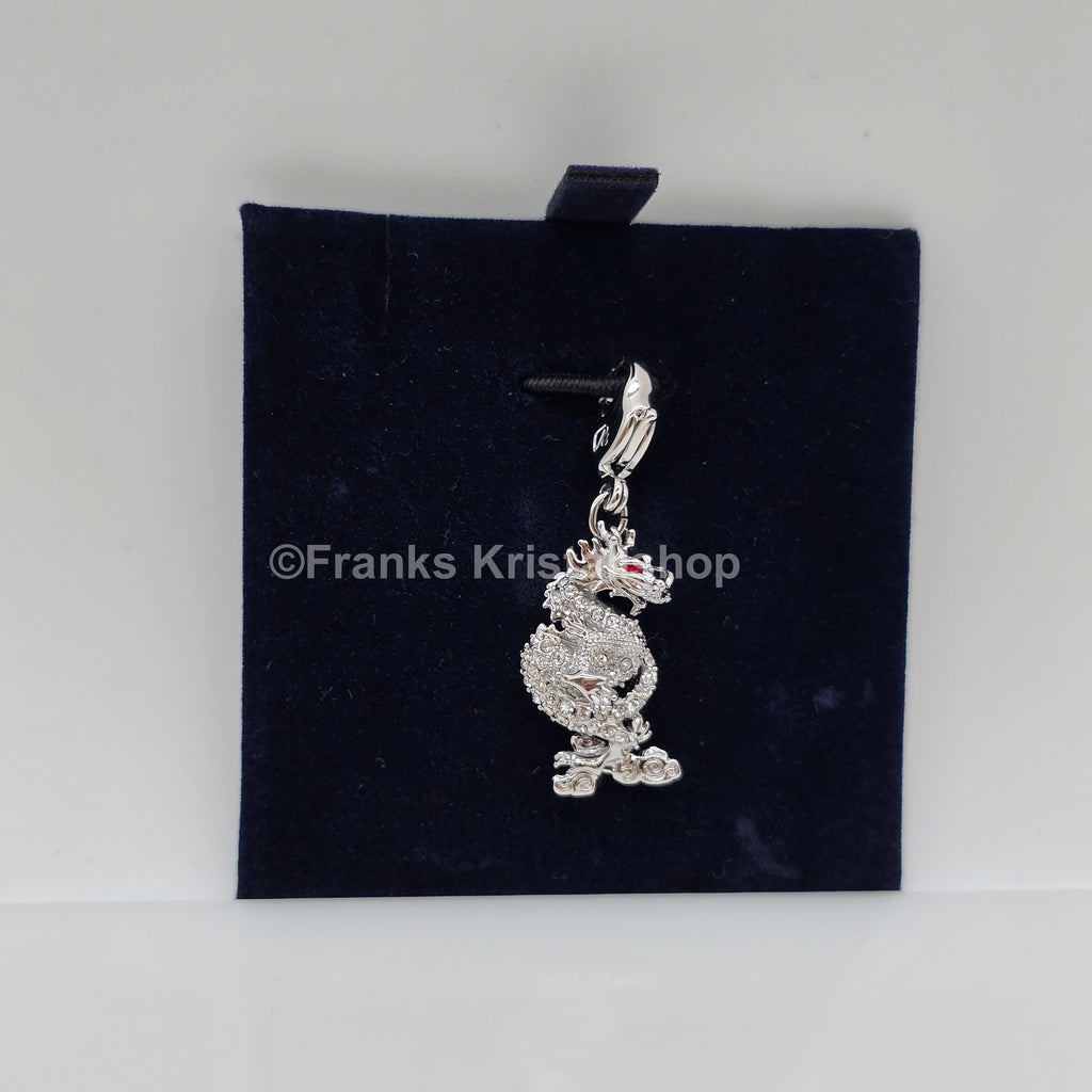 SWAROVSKI SCS Charm Anhänger Jubiläum 2012 Drache Weiß, Rhodiniert 1124114