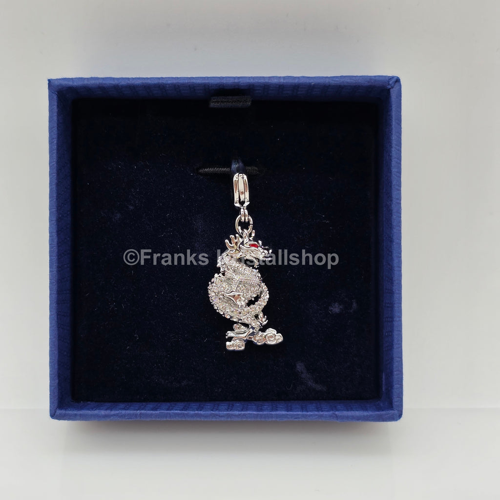 SWAROVSKI SCS Charm Anhänger Jubiläum 2012 Drache Weiß, Rhodiniert 1124114
