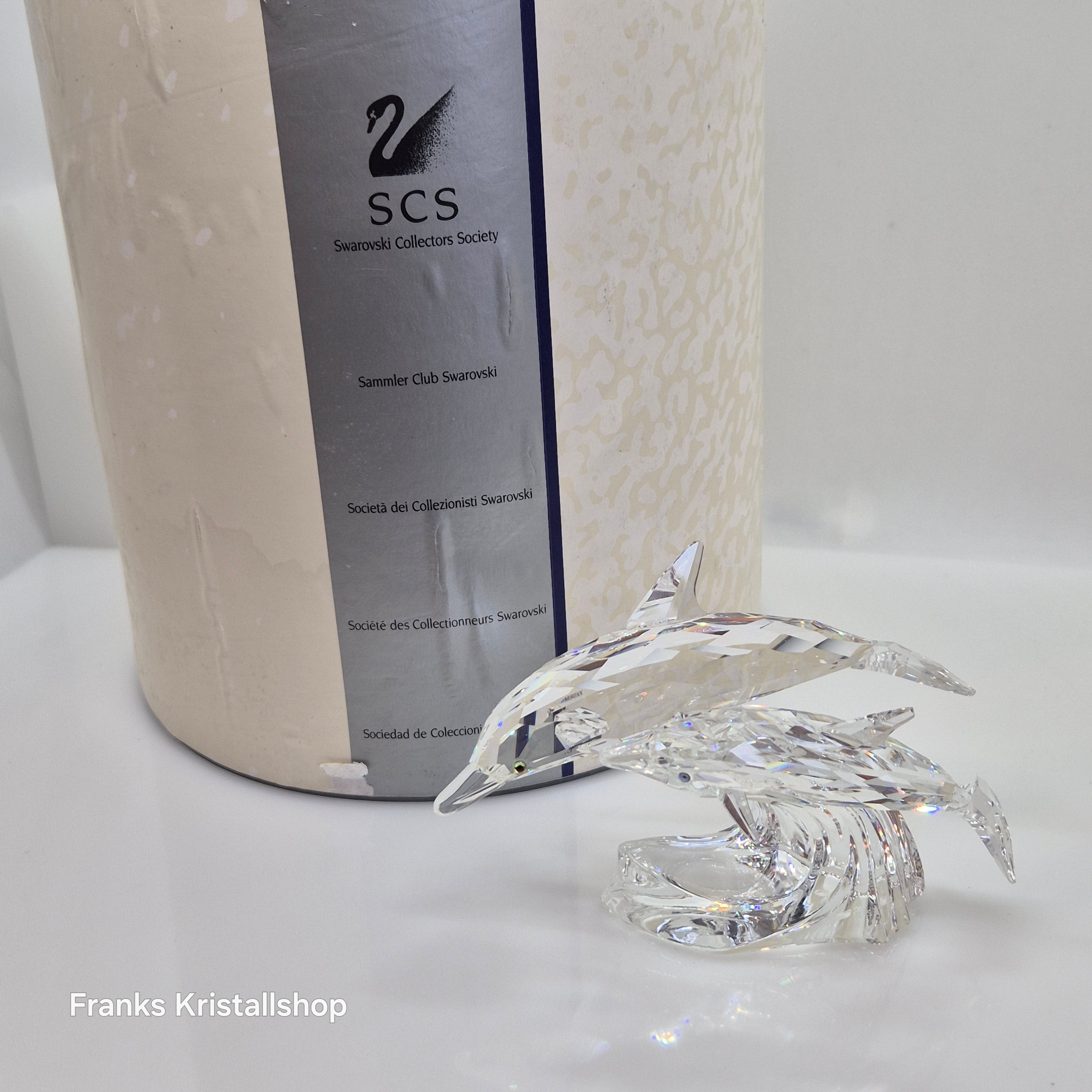 SWAROVSKI SCS Jahresfigur 1990 Die Delfine 153850