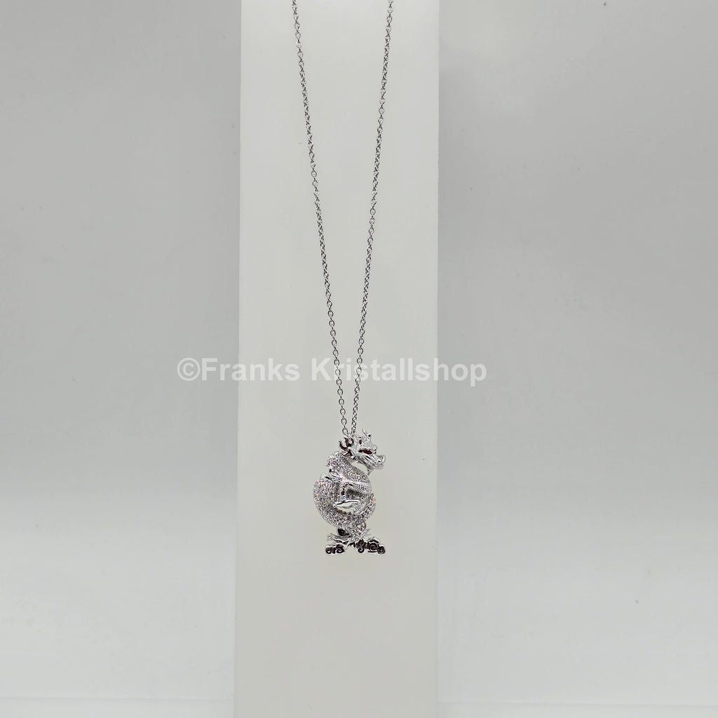SWAROVSKI SCS Halskette Jubiläum 2012 Drache Weiß, Rhodiniert 1124113