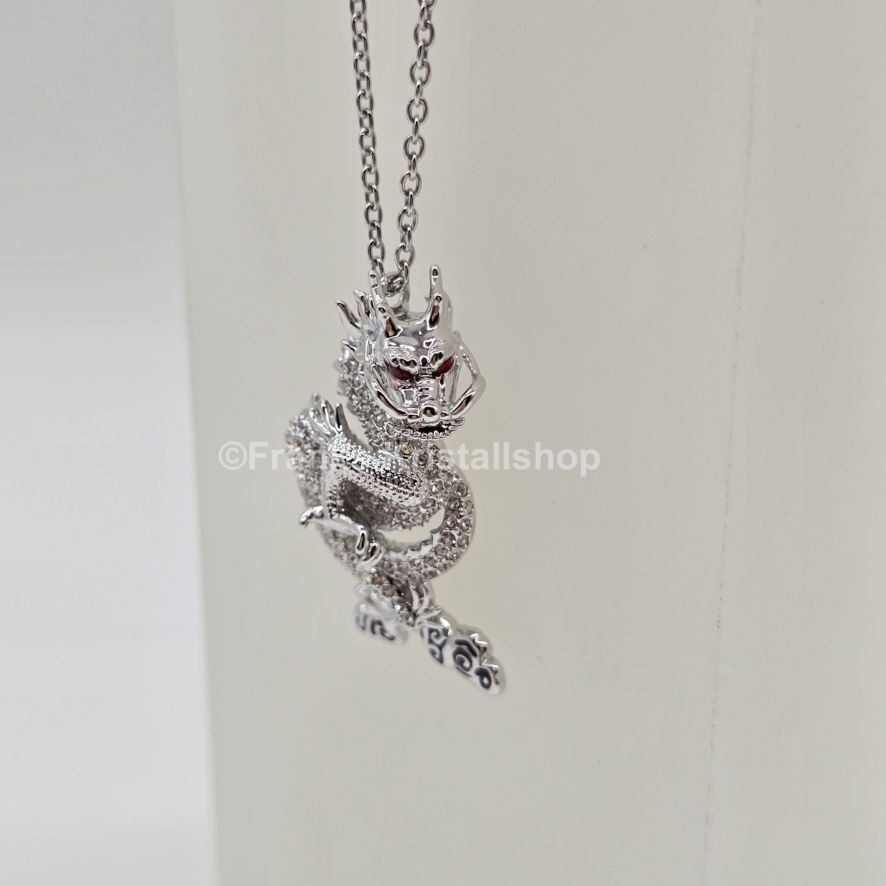 SWAROVSKI SCS Halskette Jubiläum 2012 Drache Weiß, Rhodiniert 1124113