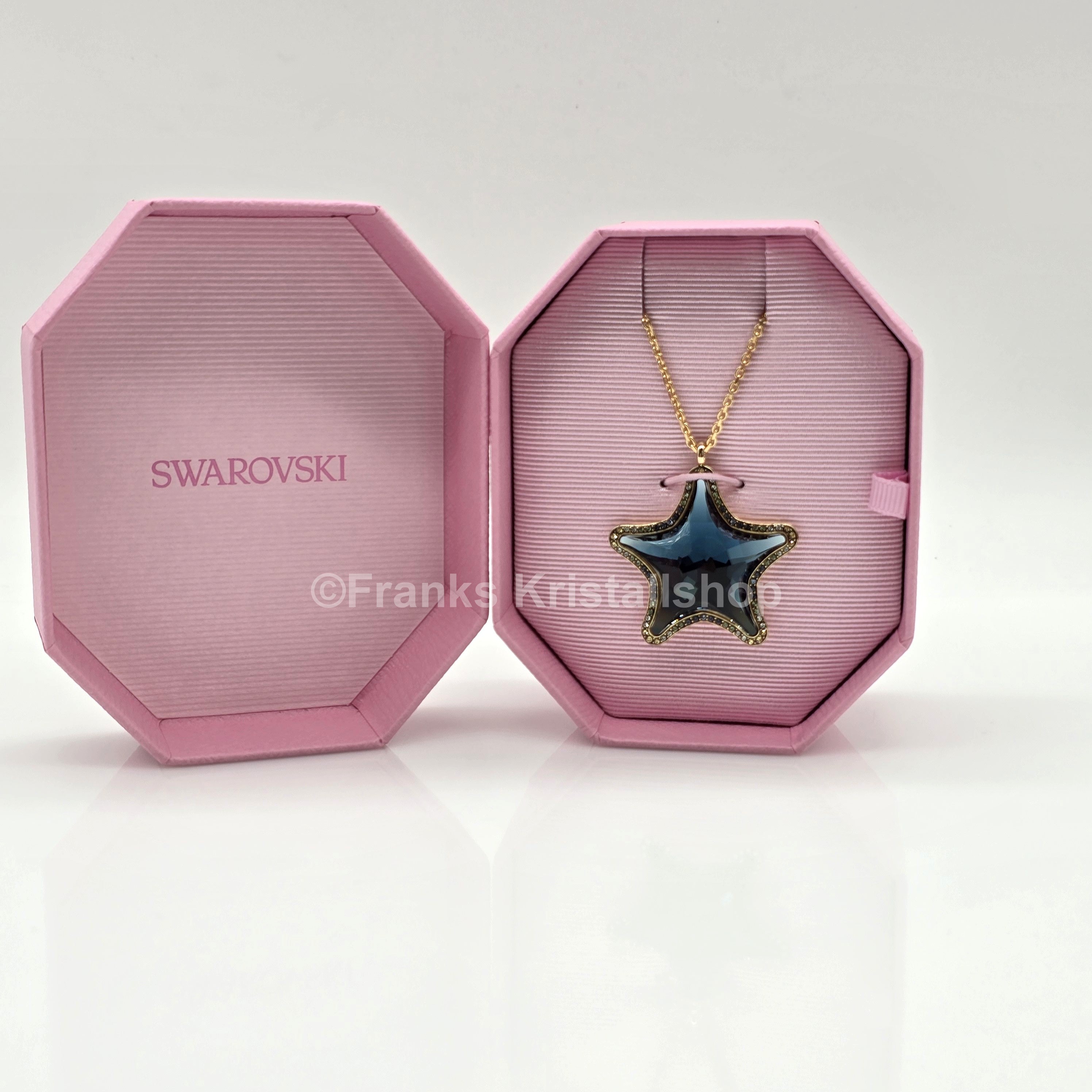 SWAROVSKI SCS Halskette Seestern, Blau, Goldlegierungsschicht 5707049