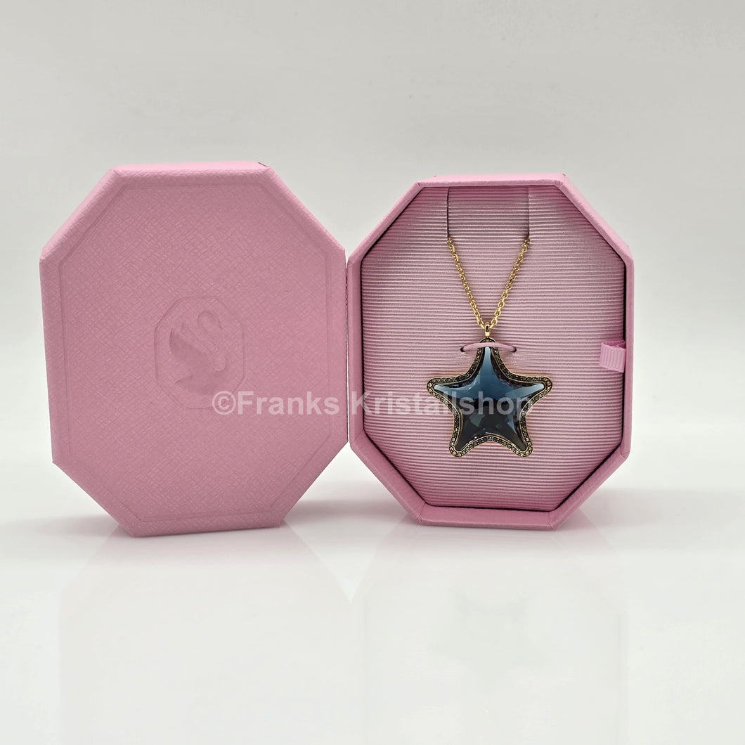 SWAROVSKI SCS Halskette Seestern, Blau, Goldlegierungsschicht 5707049