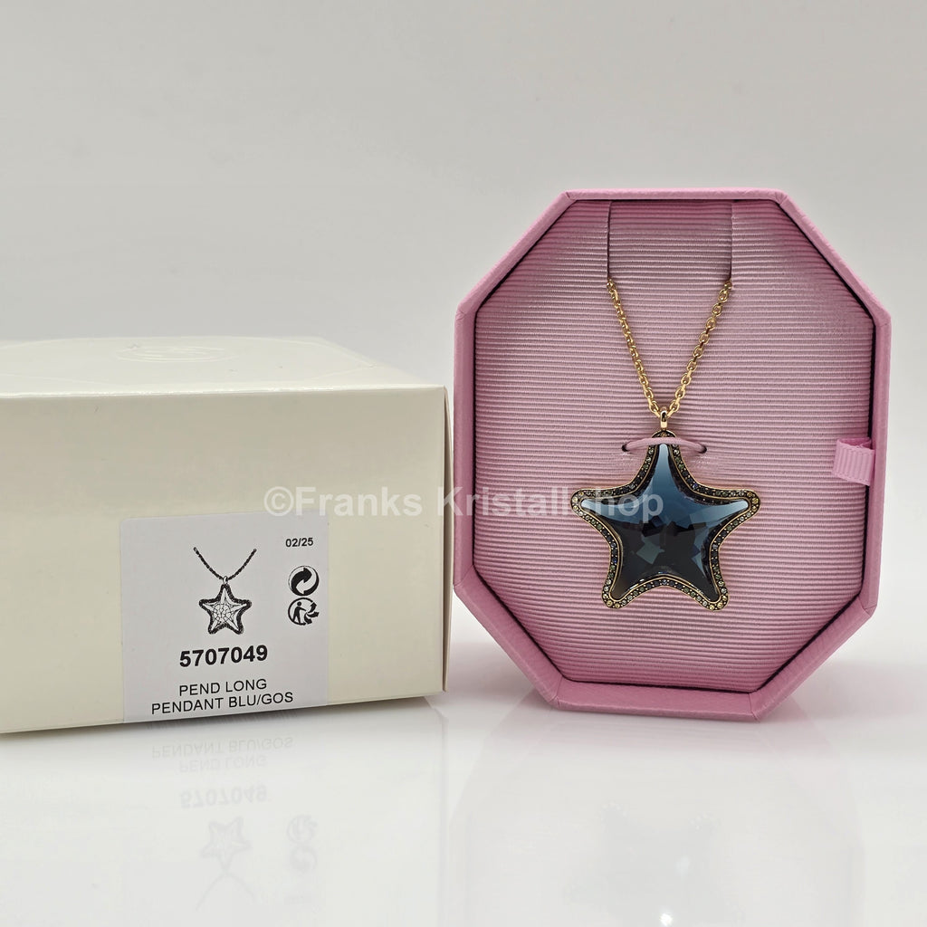 SWAROVSKI SCS Halskette Seestern, Blau, Goldlegierungsschicht 5707049