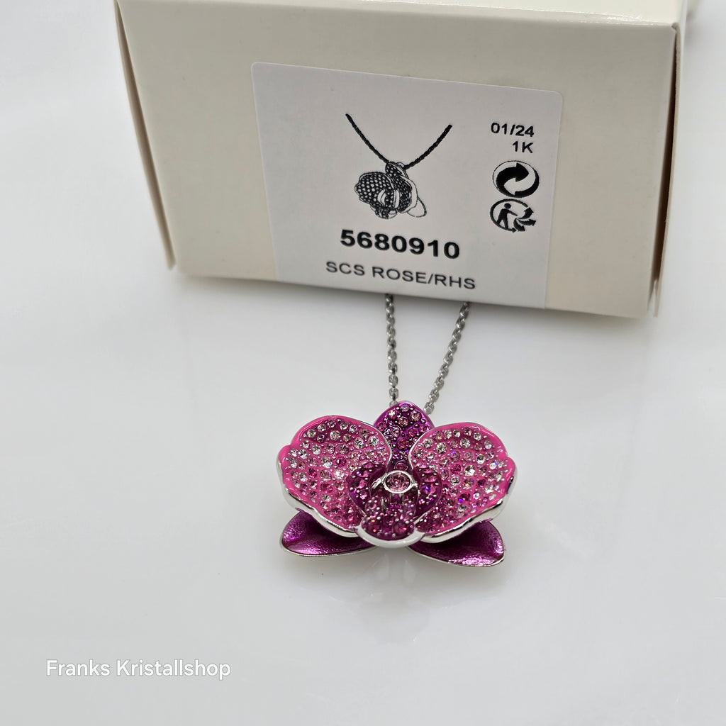 SWAROVSKI SCS Idyllia Halskette Blume, Rosa, Rhodiniert 5680910