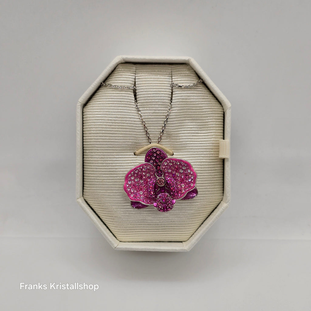 SWAROVSKI SCS Idyllia Halskette Blume, Rosa, Rhodiniert 5680910