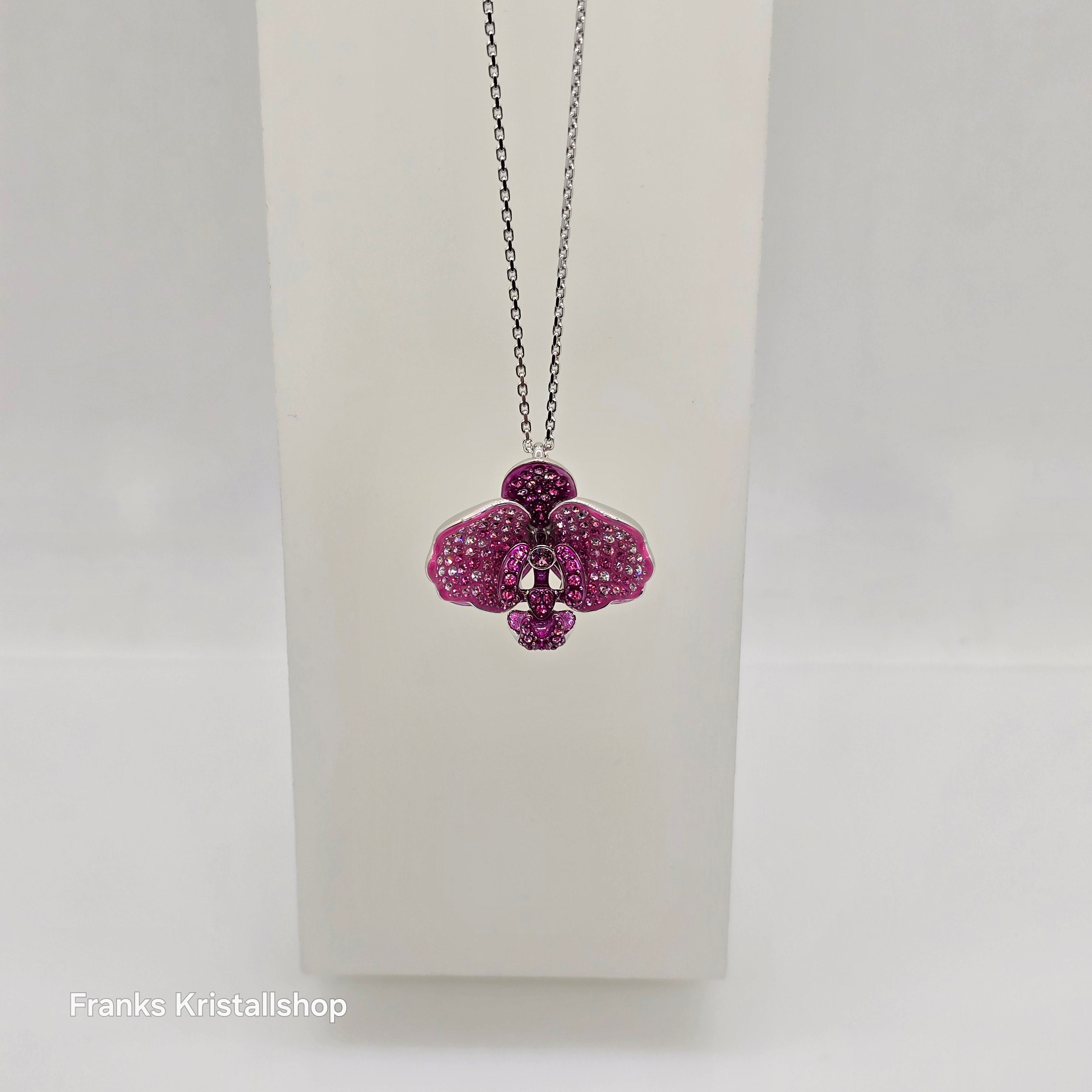 SWAROVSKI SCS Idyllia Halskette Blume, Rosa, Rhodiniert 5680910