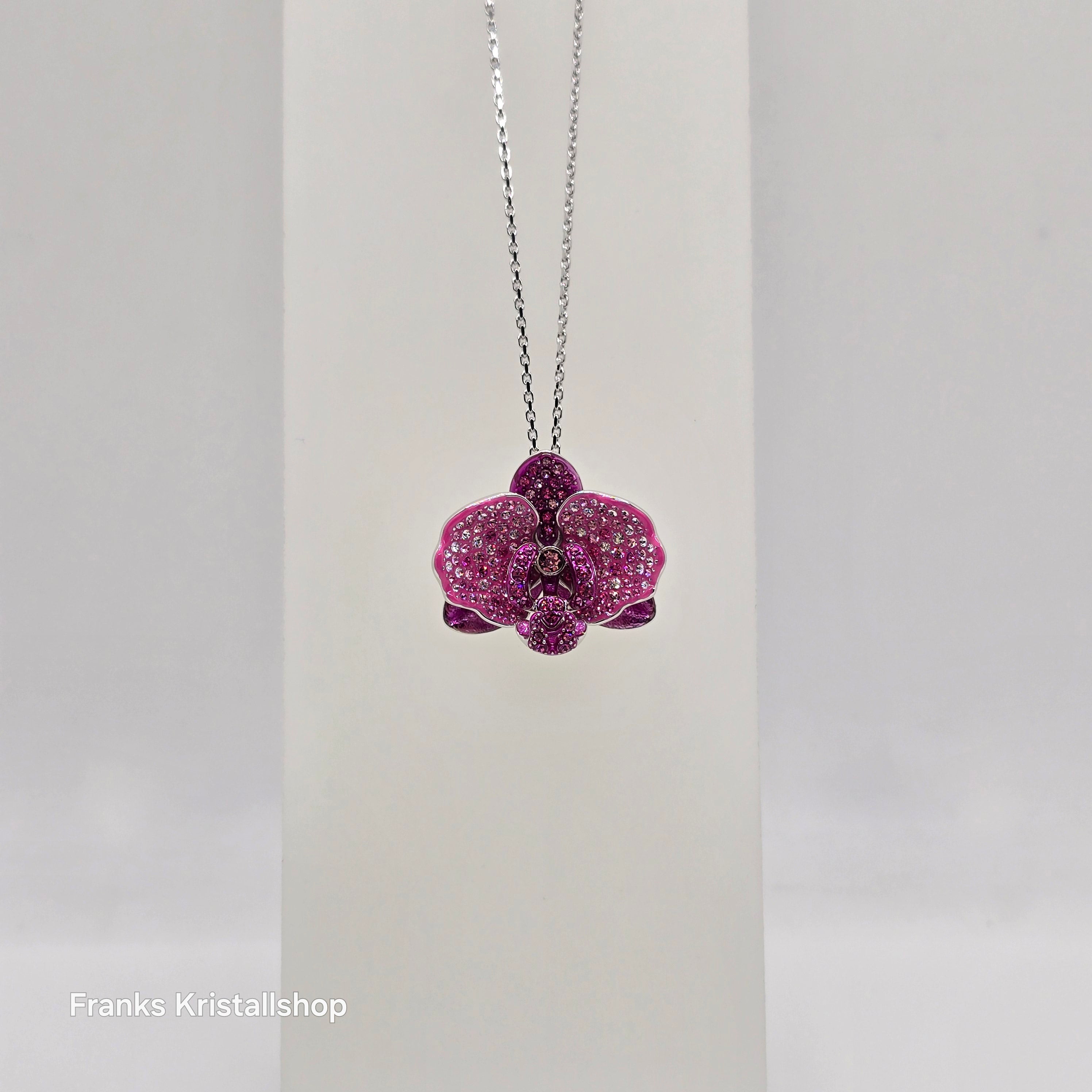 SWAROVSKI SCS Idyllia Halskette Blume, Rosa, Rhodiniert 5680910