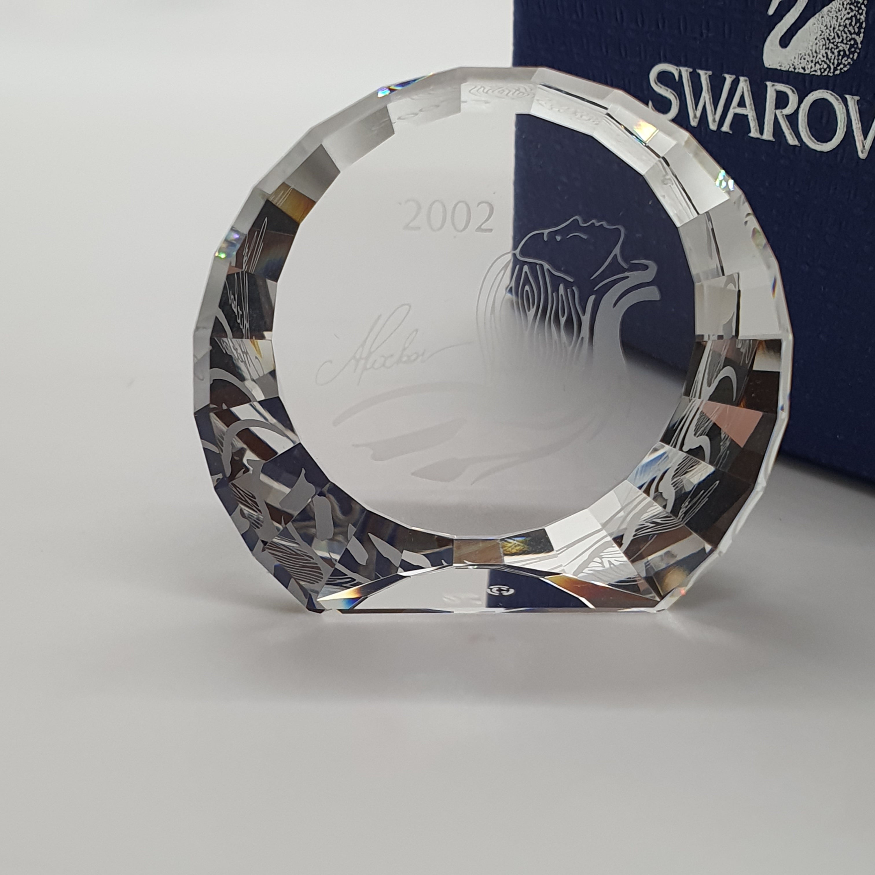 SWAROVSKI SCS Briefbeschwerer 38 mm zur Jahresfigur 2002 Isadora 608237 oU