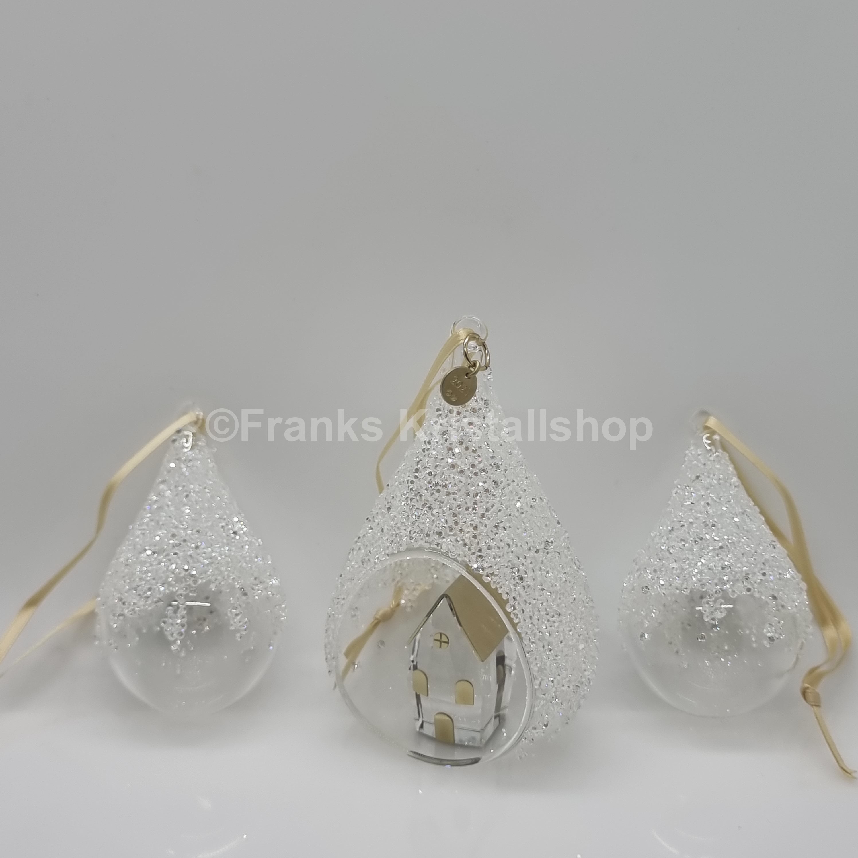 SWAROVSKI SCS Weihnachtskugel 2021 Tropfen Set Holiday Magic 5596791