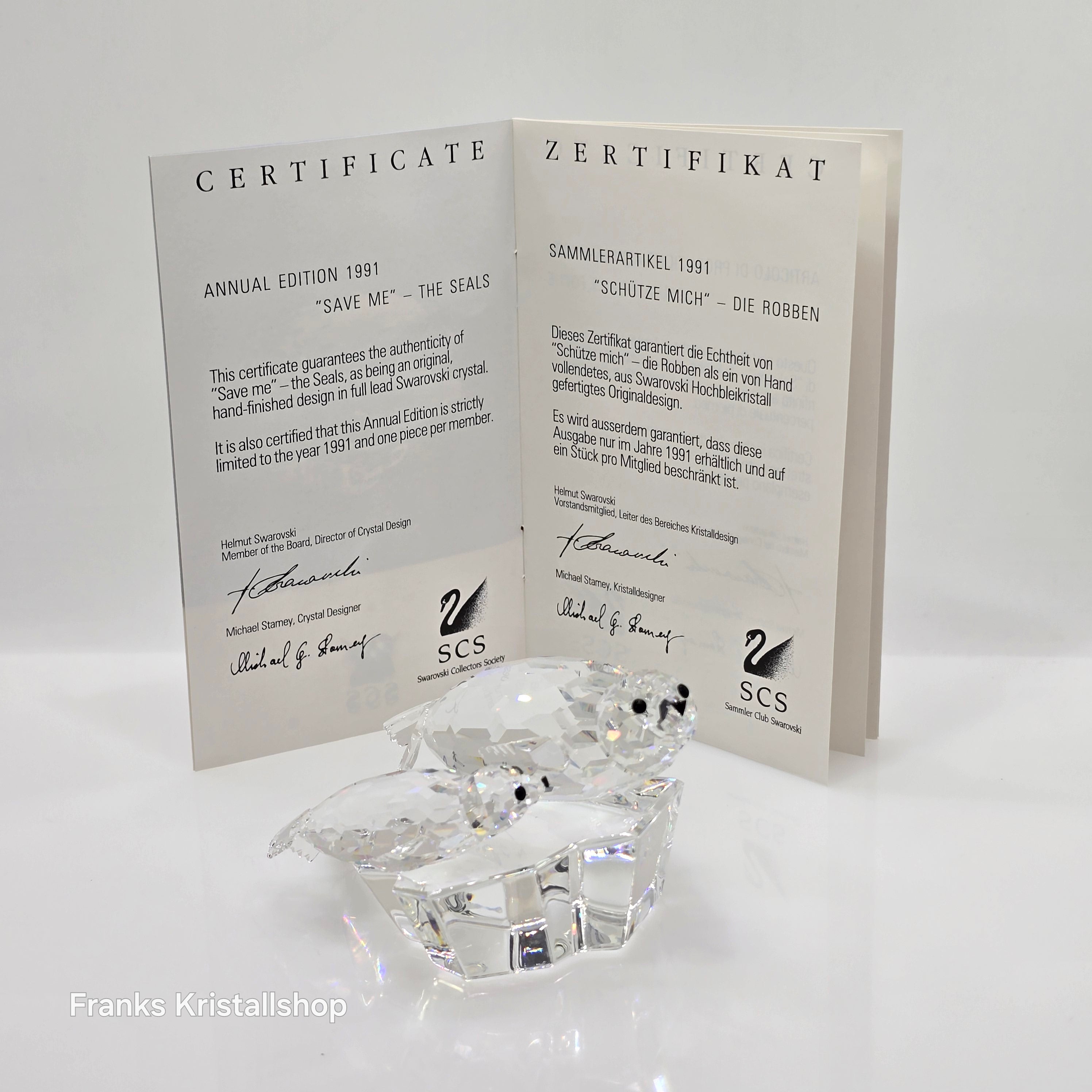 SWAROVSKI SCS Jahresfigur 1991 Die Robben 158872