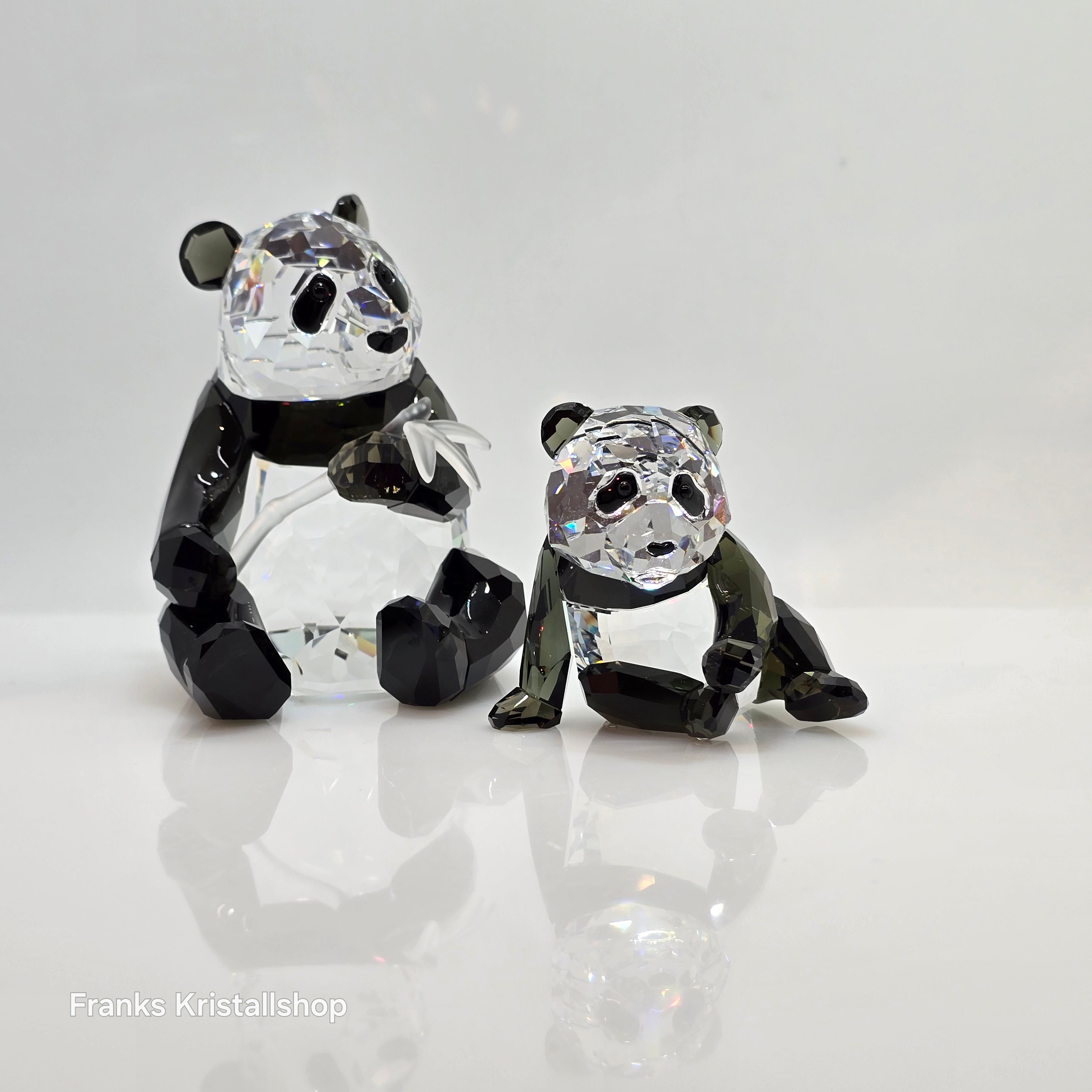 SWAROVSKI SCS Jahresfigur 2008 Pandas 900918 mit Namensschild