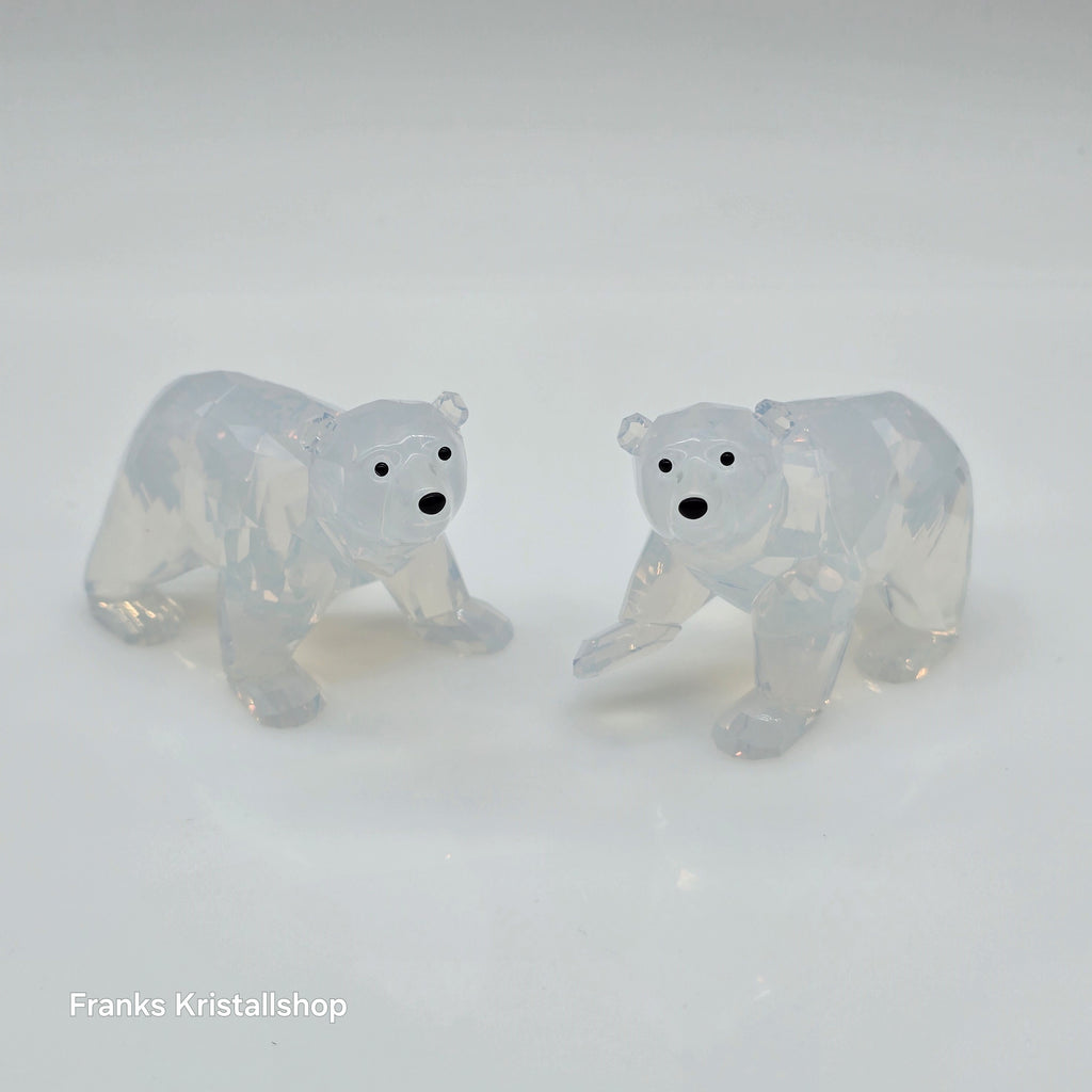 SWAROVSKI SCS Jahresfigur 2011 Junge Eisbären White Opal zur Jahresfigur Siku 1080774 oU