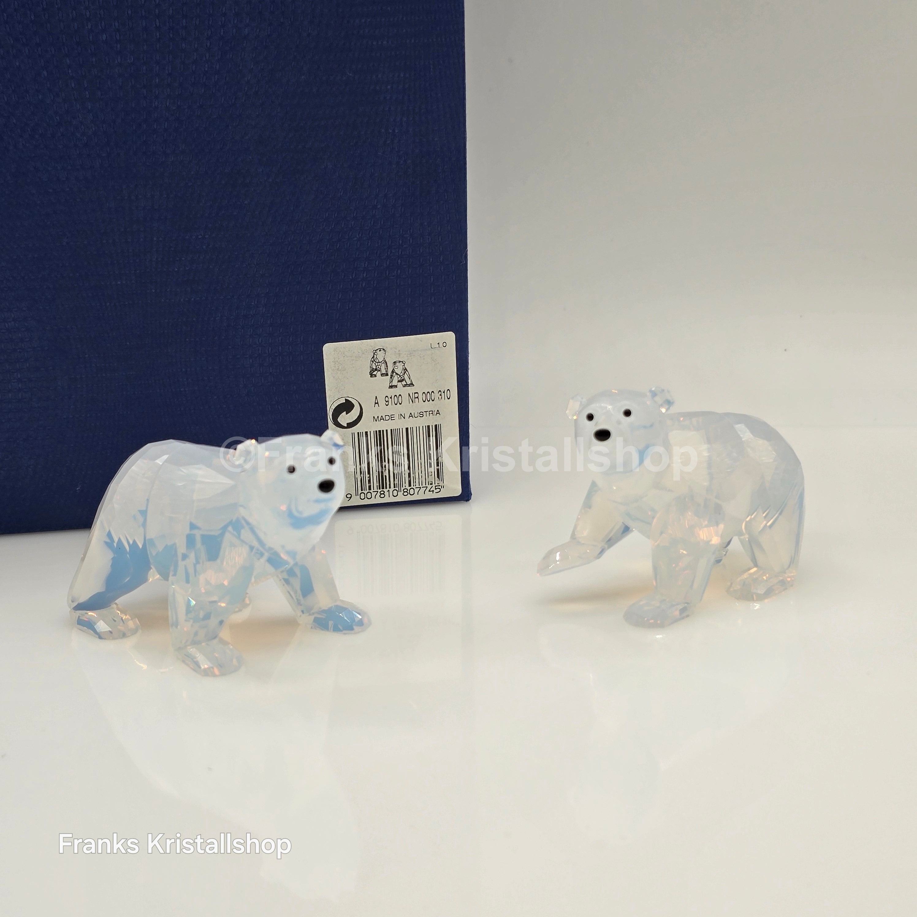SWAROVSKI SCS Jahresfigur 2011 Junge Eisbären White Opal zur Jahresfigur Siku 1080774