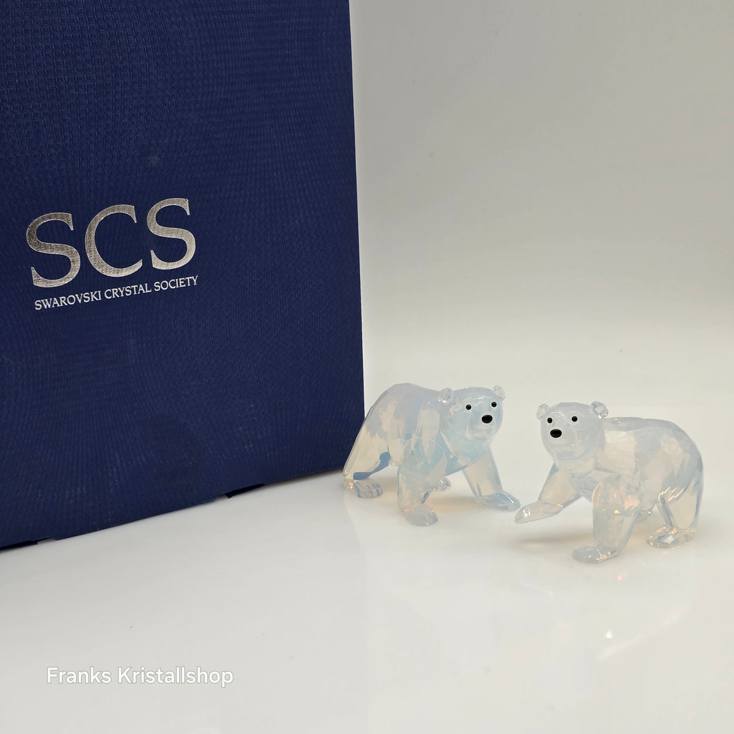 SWAROVSKI SCS Jahresfigur 2011 Junge Eisbären White Opal zur Jahresfigur Siku 1080774