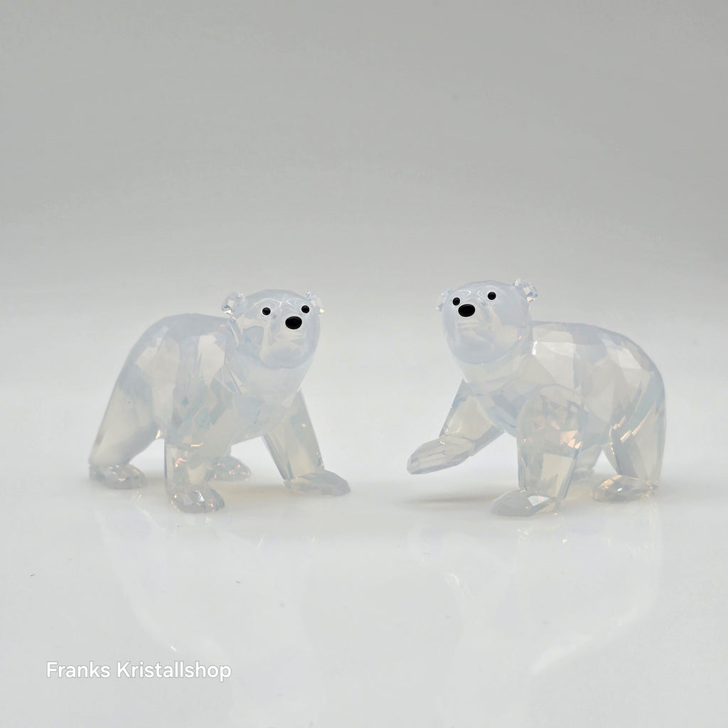 SWAROVSKI SCS Jahresfigur 2011 Junge Eisbären White Opal zur Jahresfigur Siku 1080774 oU