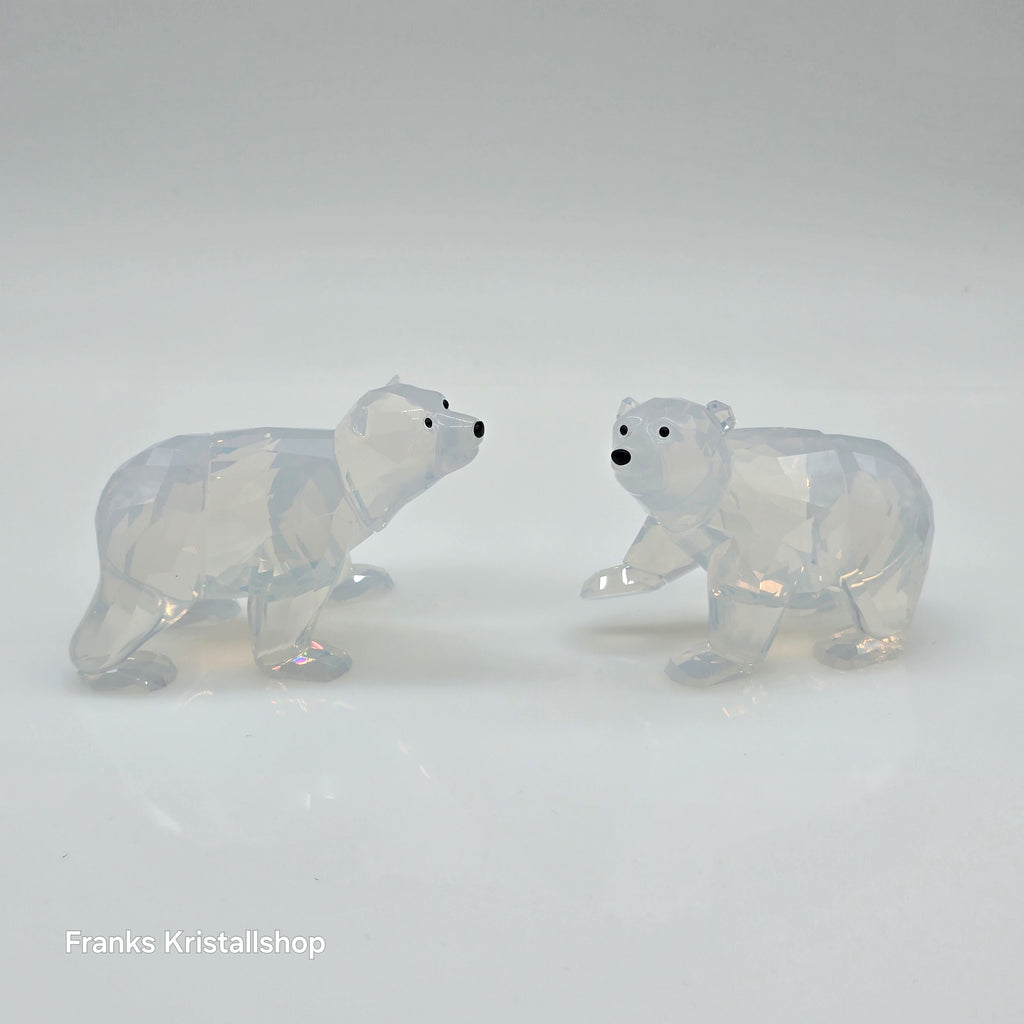SWAROVSKI SCS Jahresfigur 2011 Junge Eisbären White Opal zur Jahresfigur Siku 1080774 oU