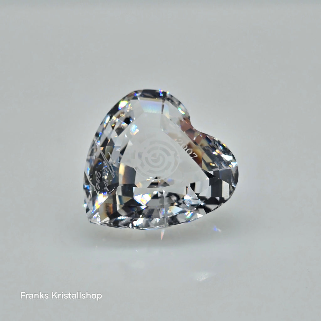 SWAROVSKI SCS Jahresfigur Community 2007 Herz Klar signiert 896979