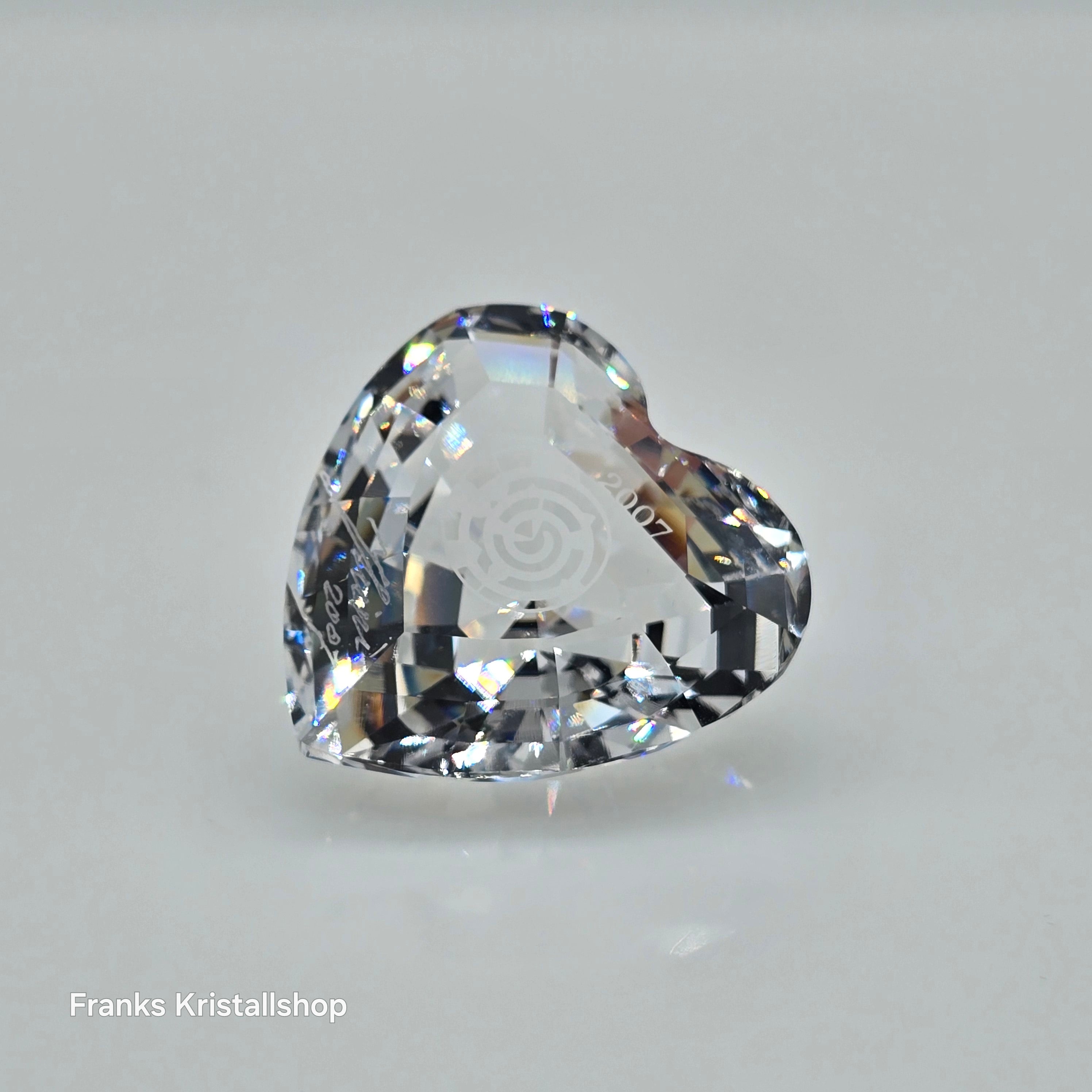SWAROVSKI SCS Jahresfigur Community 2007 Herz Klar signiert 896979