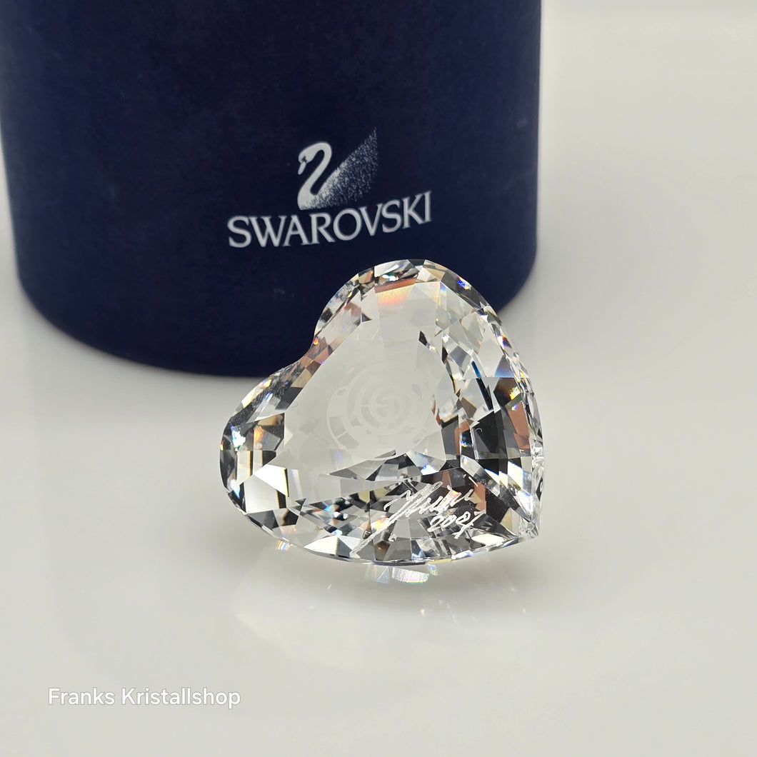 SWAROVSKI SCS Jahresfigur Community 2007 Herz Klar signiert 896979