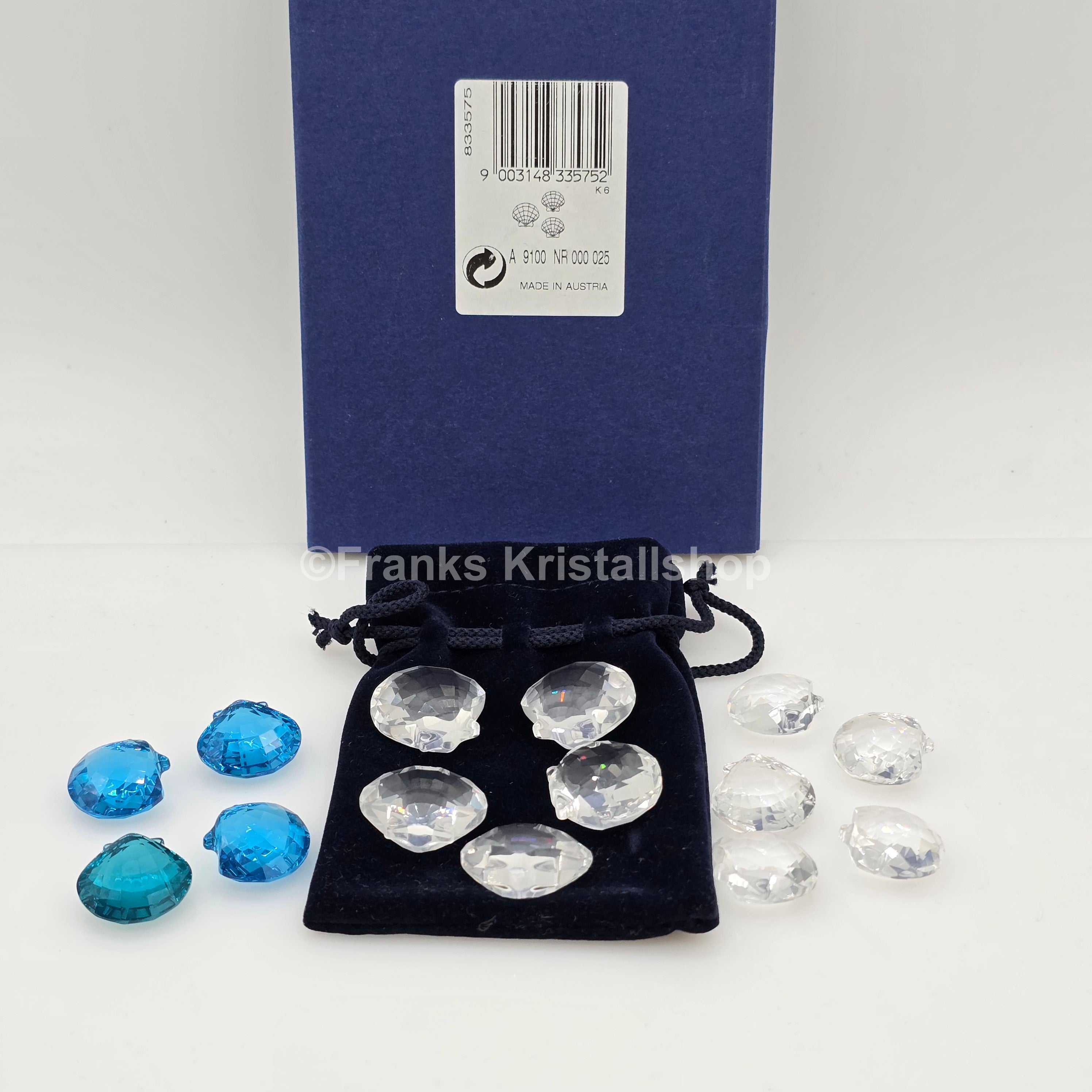 SWAROVSKI SCS Jahresfigur Eternity 2006 Muscheln Jakobsmuschel Set 833575