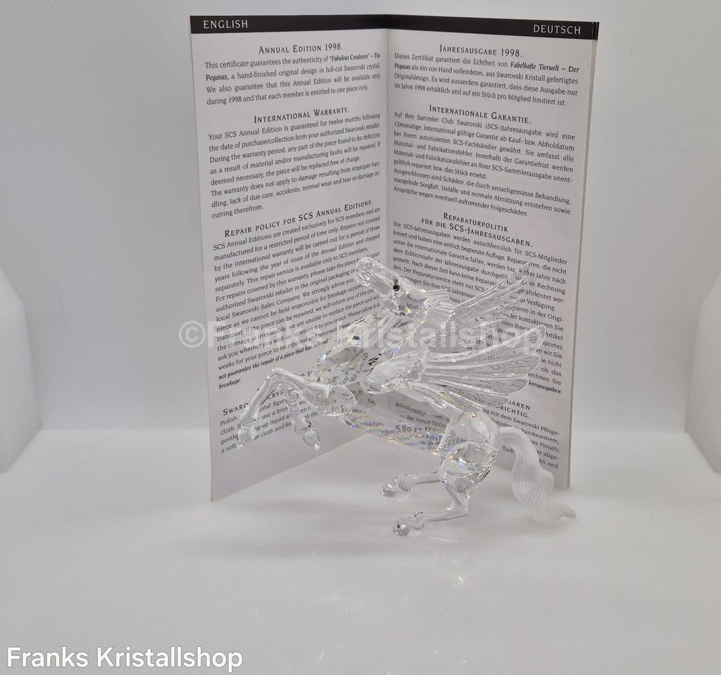 SWAROVSKI SCS Jahresfigur 1998 Der Pegasus 216327