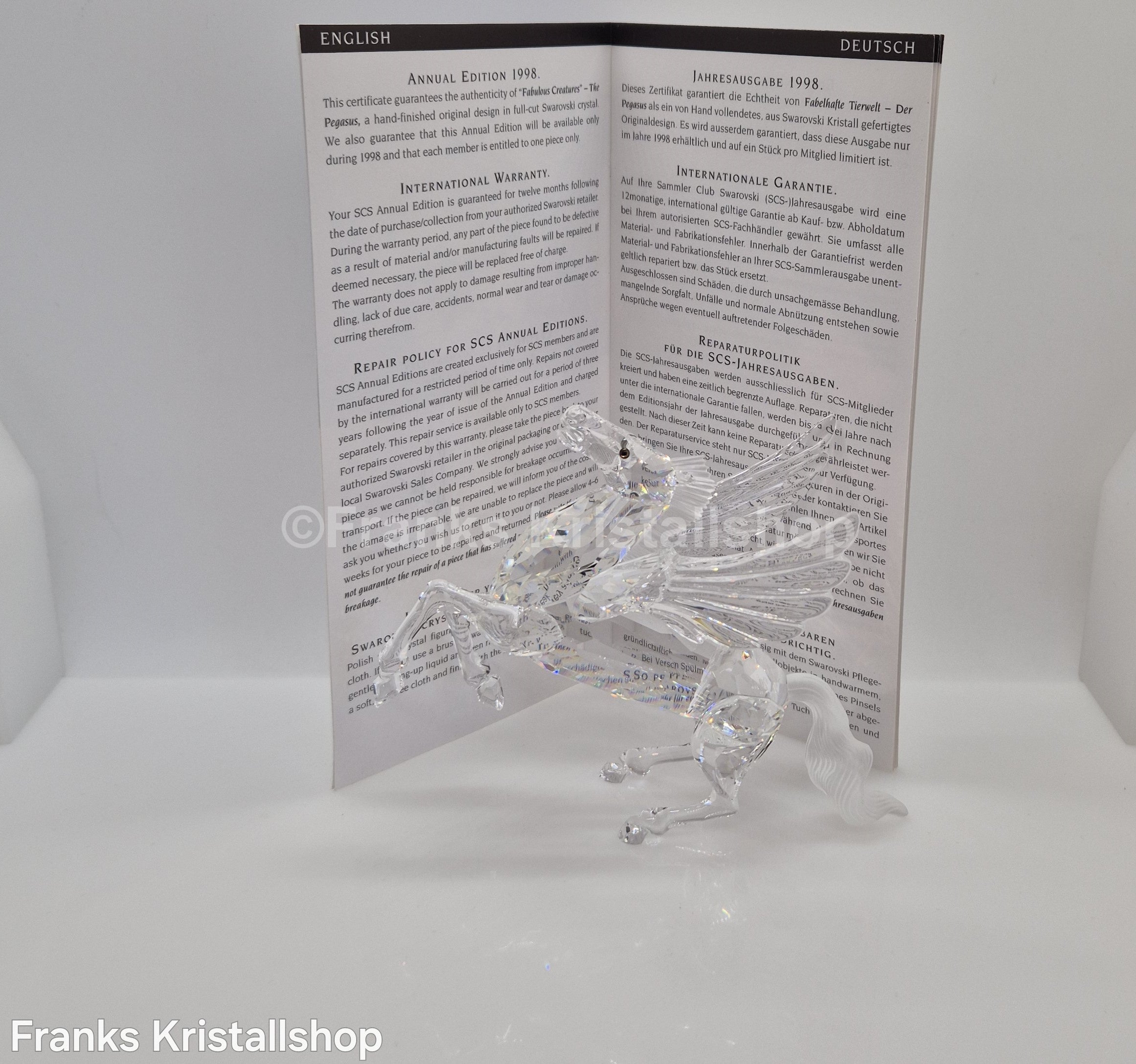 SWAROVSKI SCS Jahresfigur 1998 Der Pegasus 216327