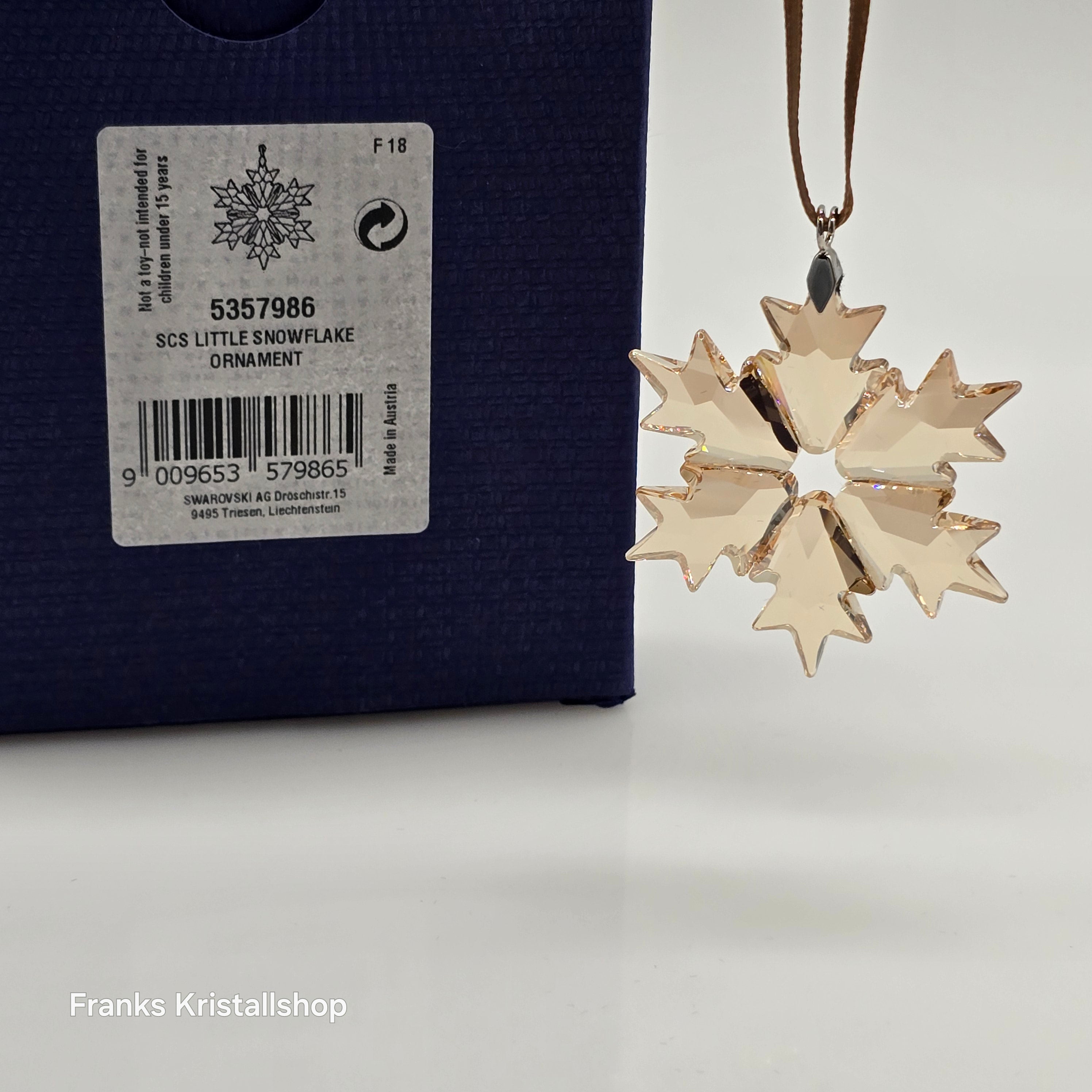 SWAROVSKI SCS Weihnachtsstern 2018 klein gold 5357986
