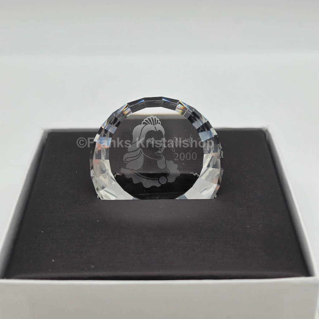 SWAROVSKI SCS Jahresfigur 2000 Columbine 242032 OVP + Zert. Namensschild Briefbeschwerer 60 + 40 mm