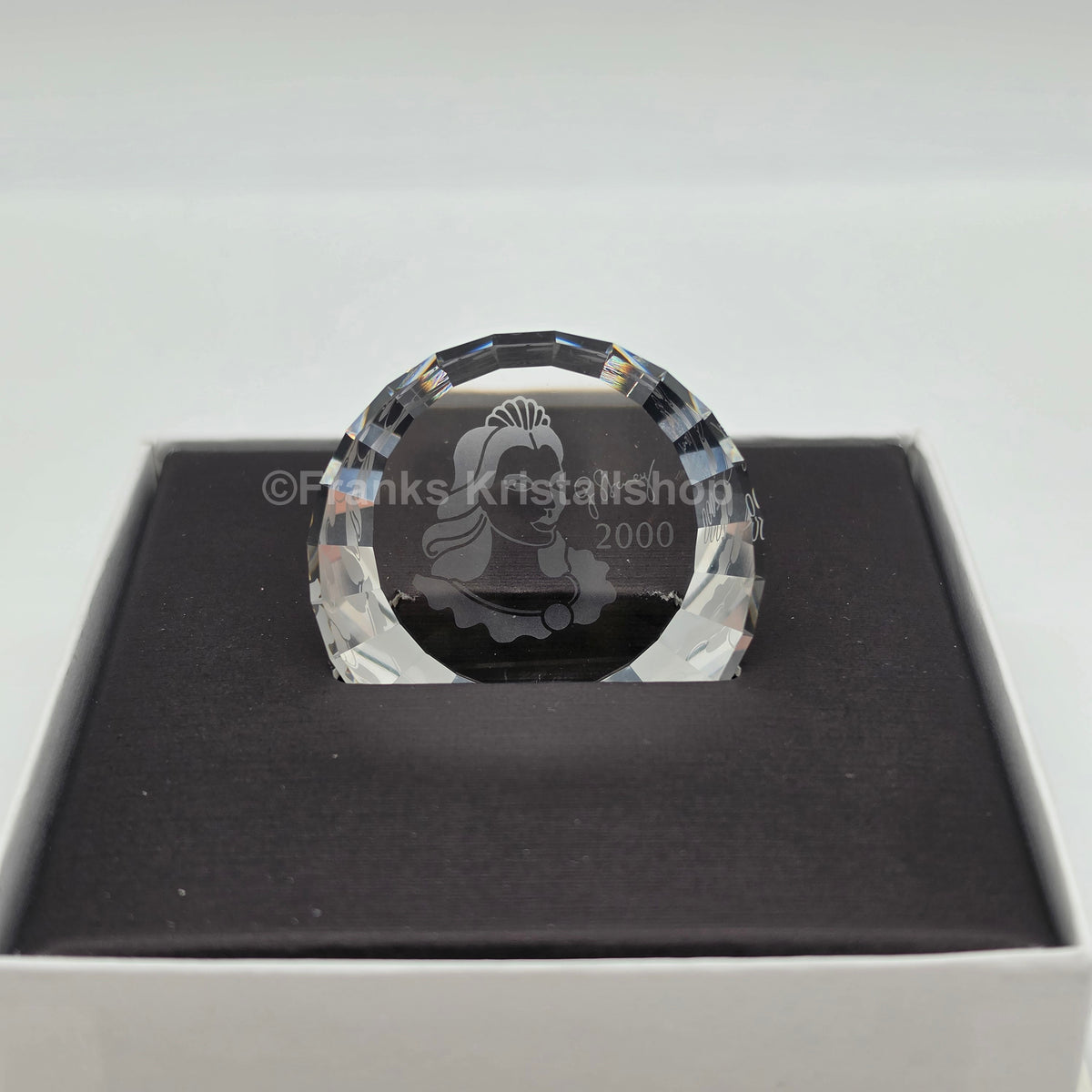 SWAROVSKI SCS Jahresfigur 2000 Columbine 242032 OVP + Zert. Namensschild Briefbeschwerer 60 + 40 mm