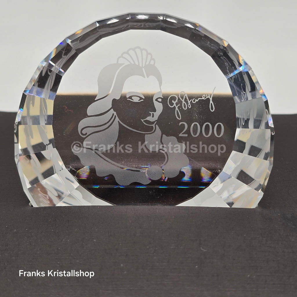 SWAROVSKI SCS Jahresfigur 2000 Columbine 242032 OVP + Zert. Namensschild Briefbeschwerer 60 + 40 mm