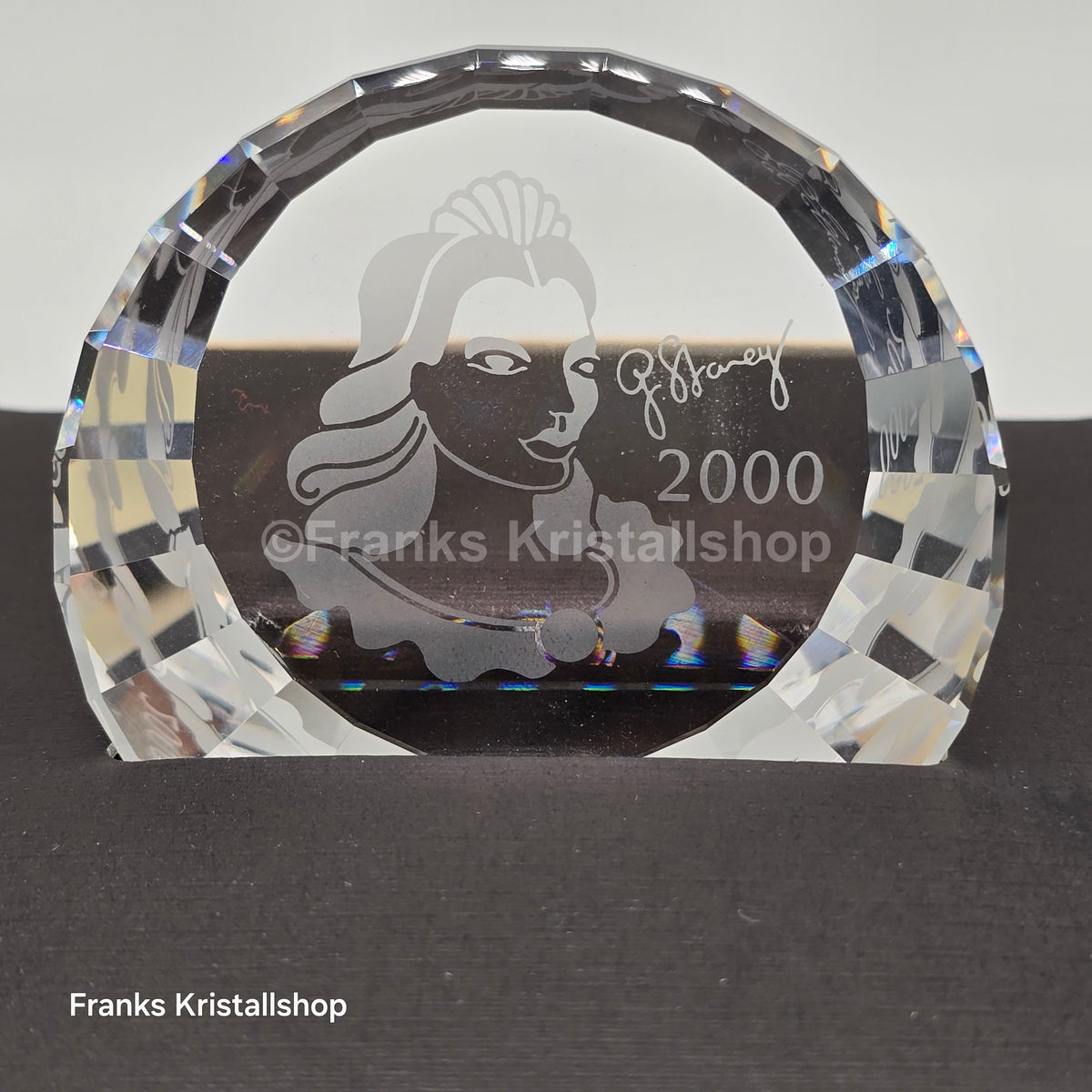 SWAROVSKI SCS Jahresfigur 2000 Columbine 242032 OVP + Zert. Namensschild Briefbeschwerer 60 + 40 mm
