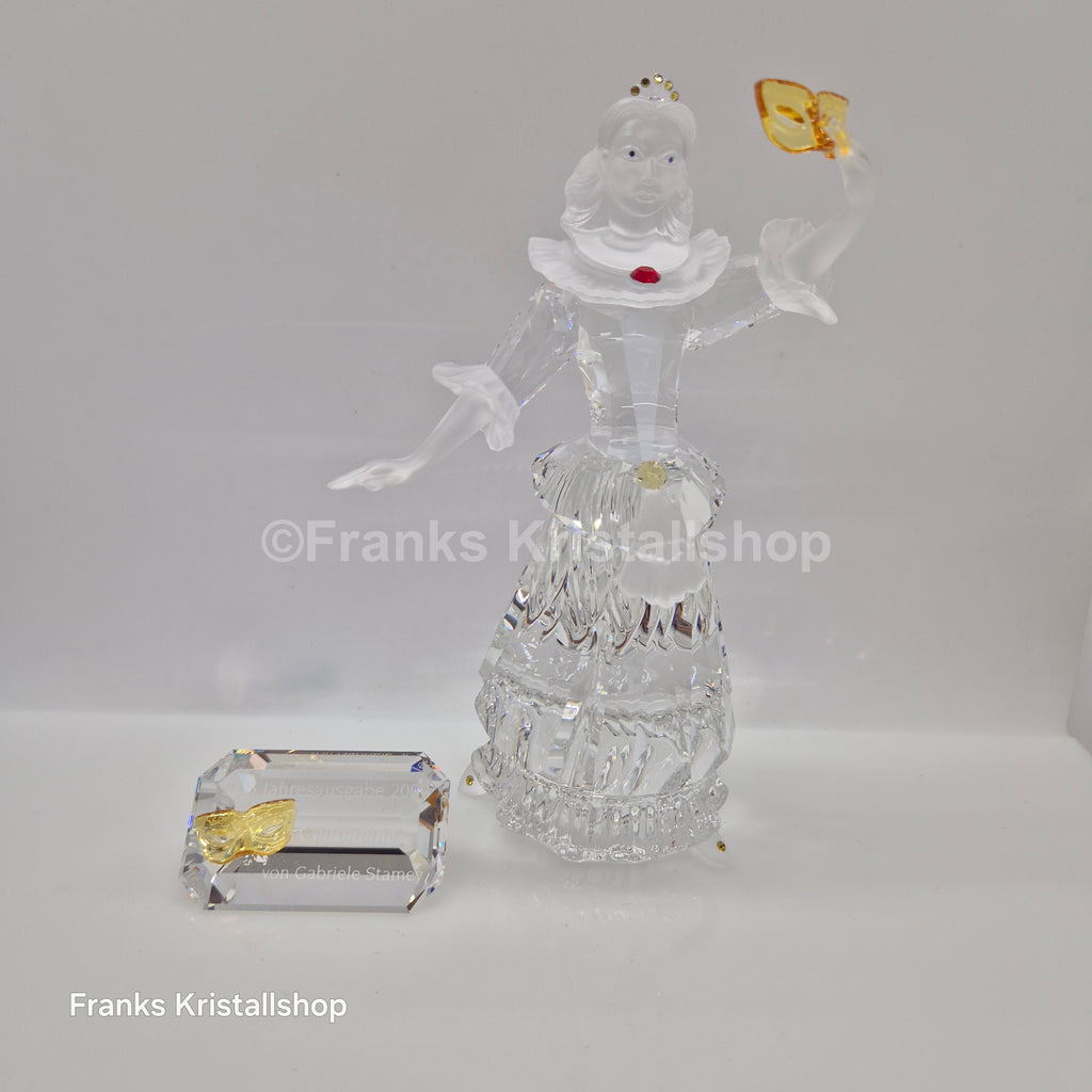 SWAROVSKI SCS Jahresfigur 2000 Columbine mit Namensschild Maskerade 242032 oU