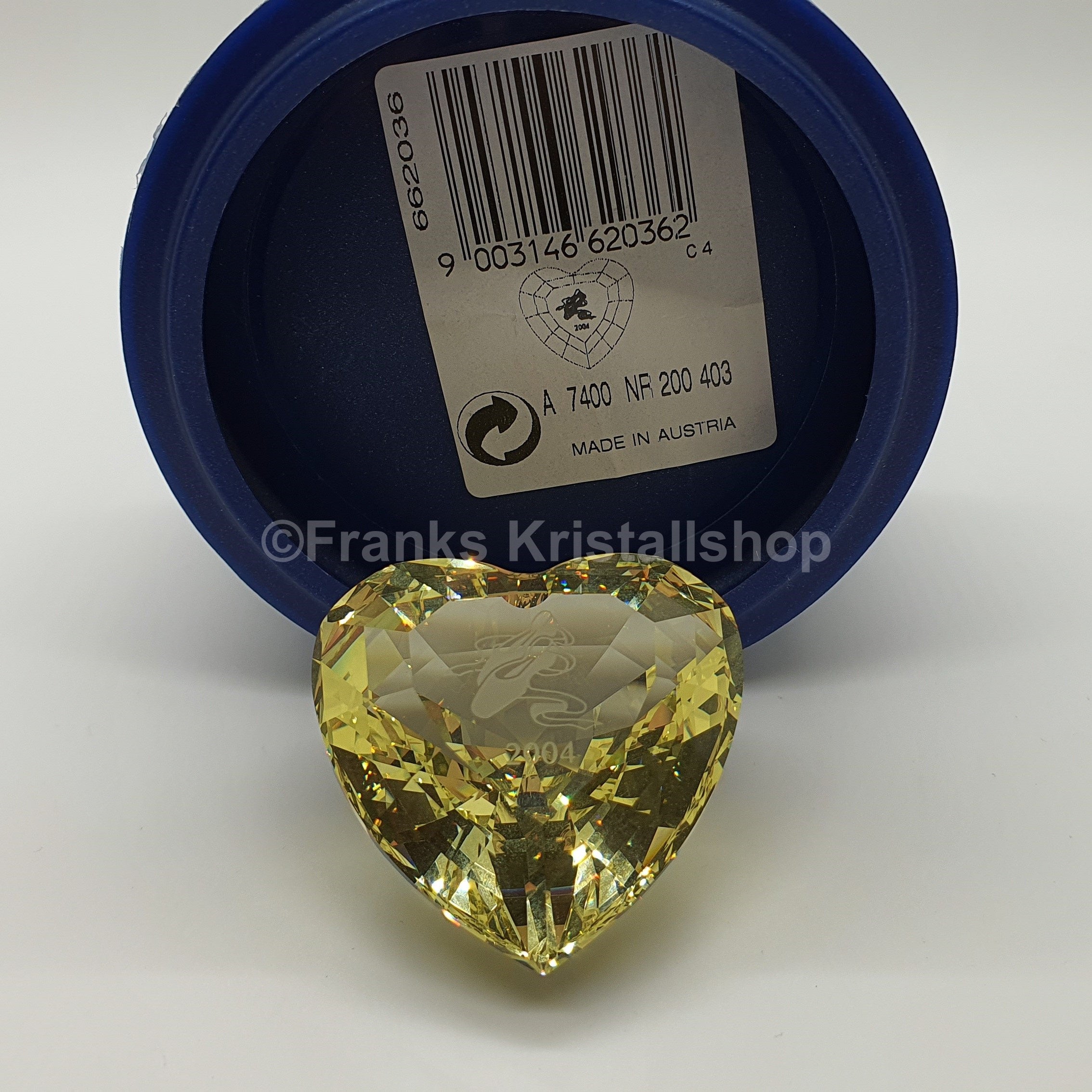 SWAROVSKI SCS Jahresfigur 2004 Anna Herz Gelb 662036