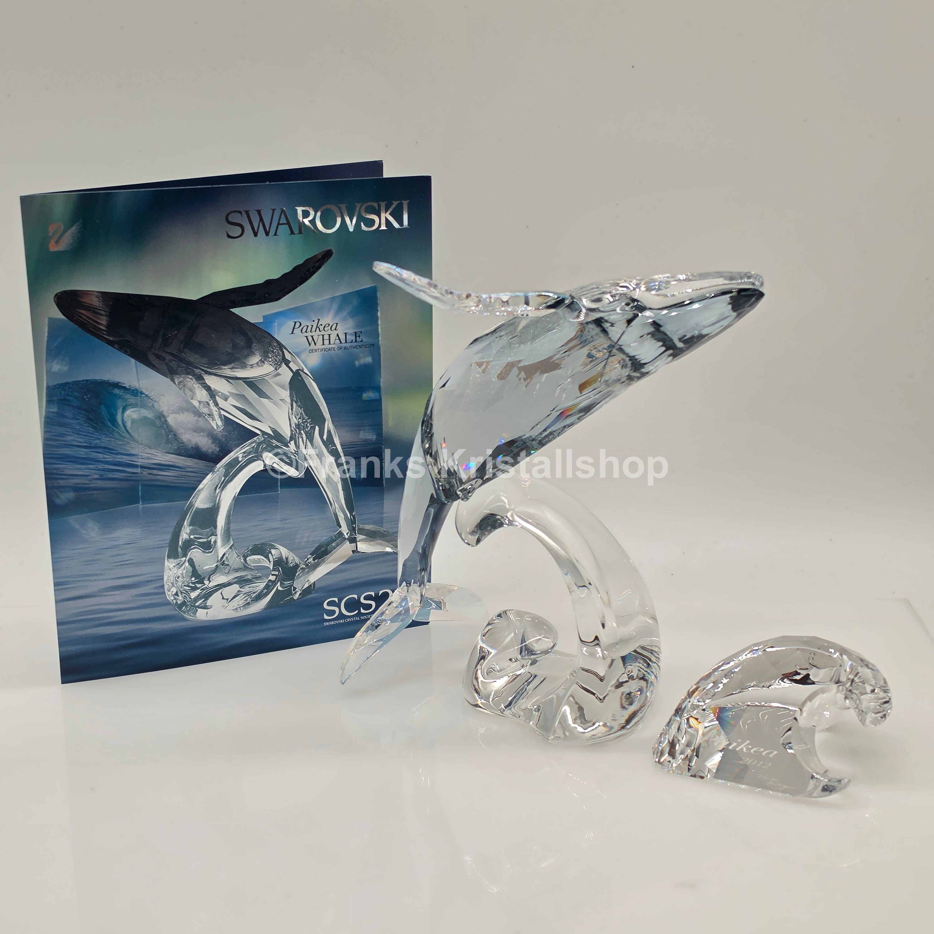 SWAROVSKI SCS Jahresfigur 2012 Wal Paikea mit Namensschild und Zertifikat 1095228