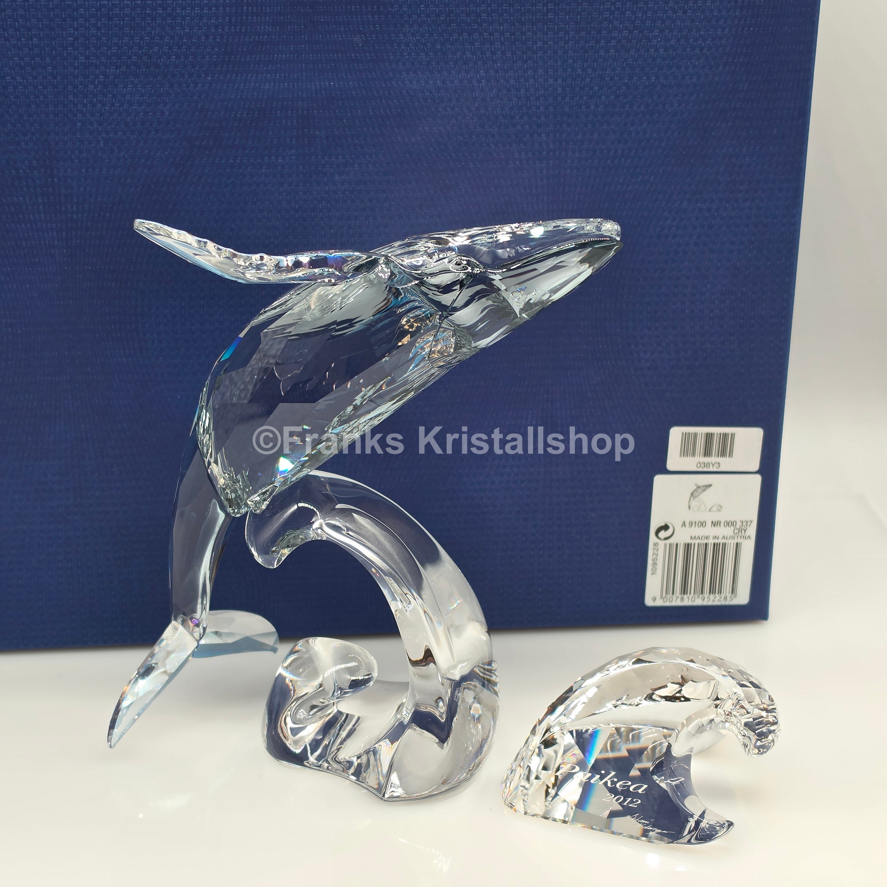 SWAROVSKI SCS Jahresfigur 2012 Wal Paikea mit Namensschild und Zertifikat 1095228