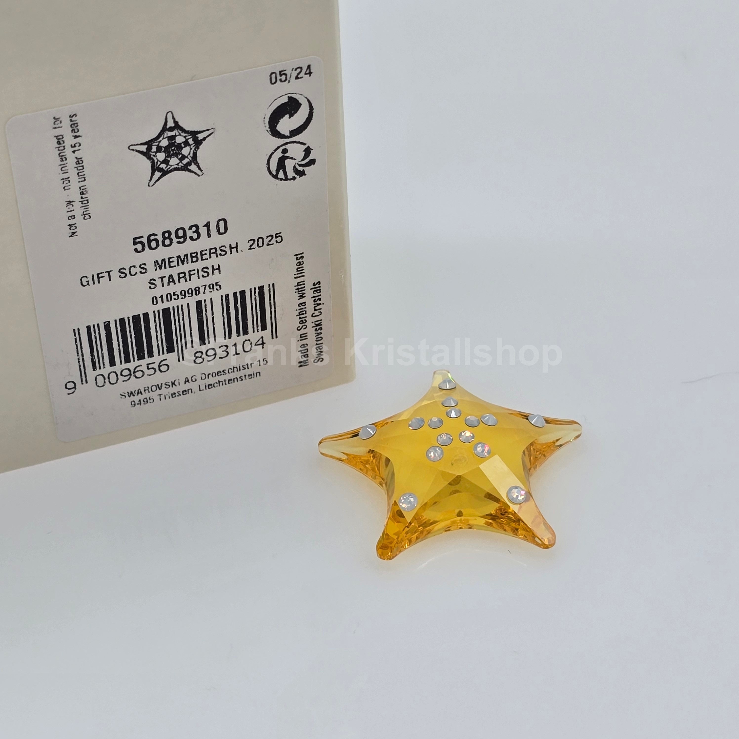 SWAROVSKI SCS Jahresfigur 2025 Idyllia Seestern klein Membership 5689310