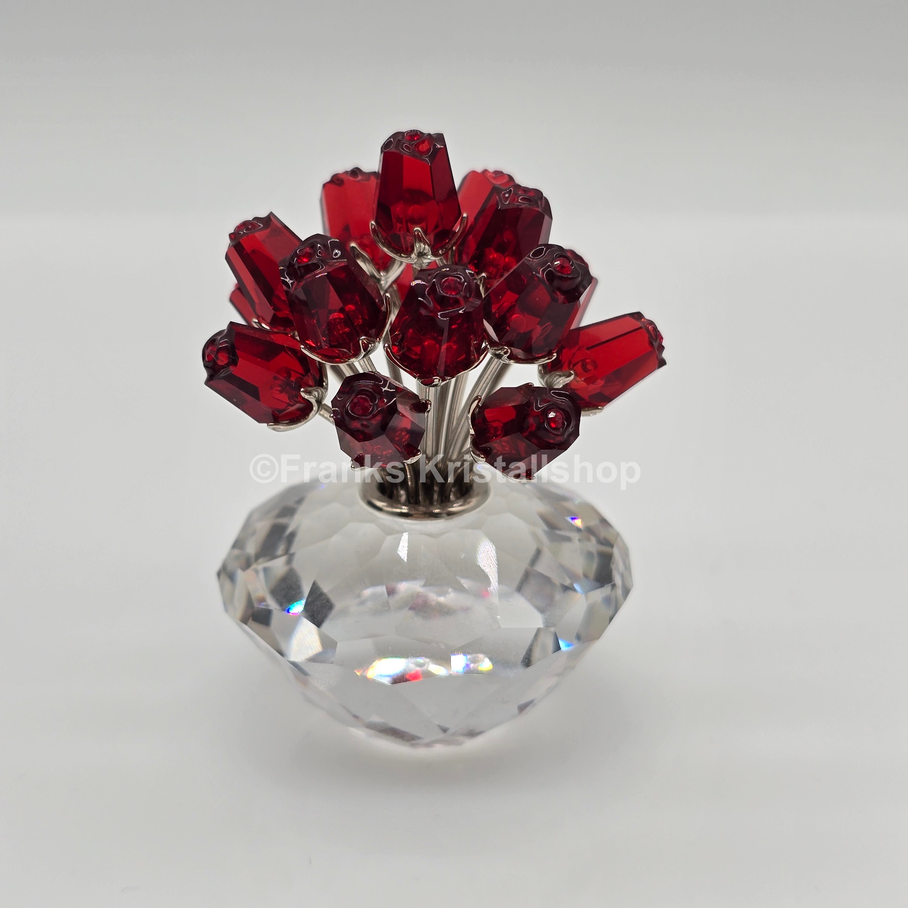 SWAROVSKI SCS Vase with Red Roses Limited Anniversary Edition