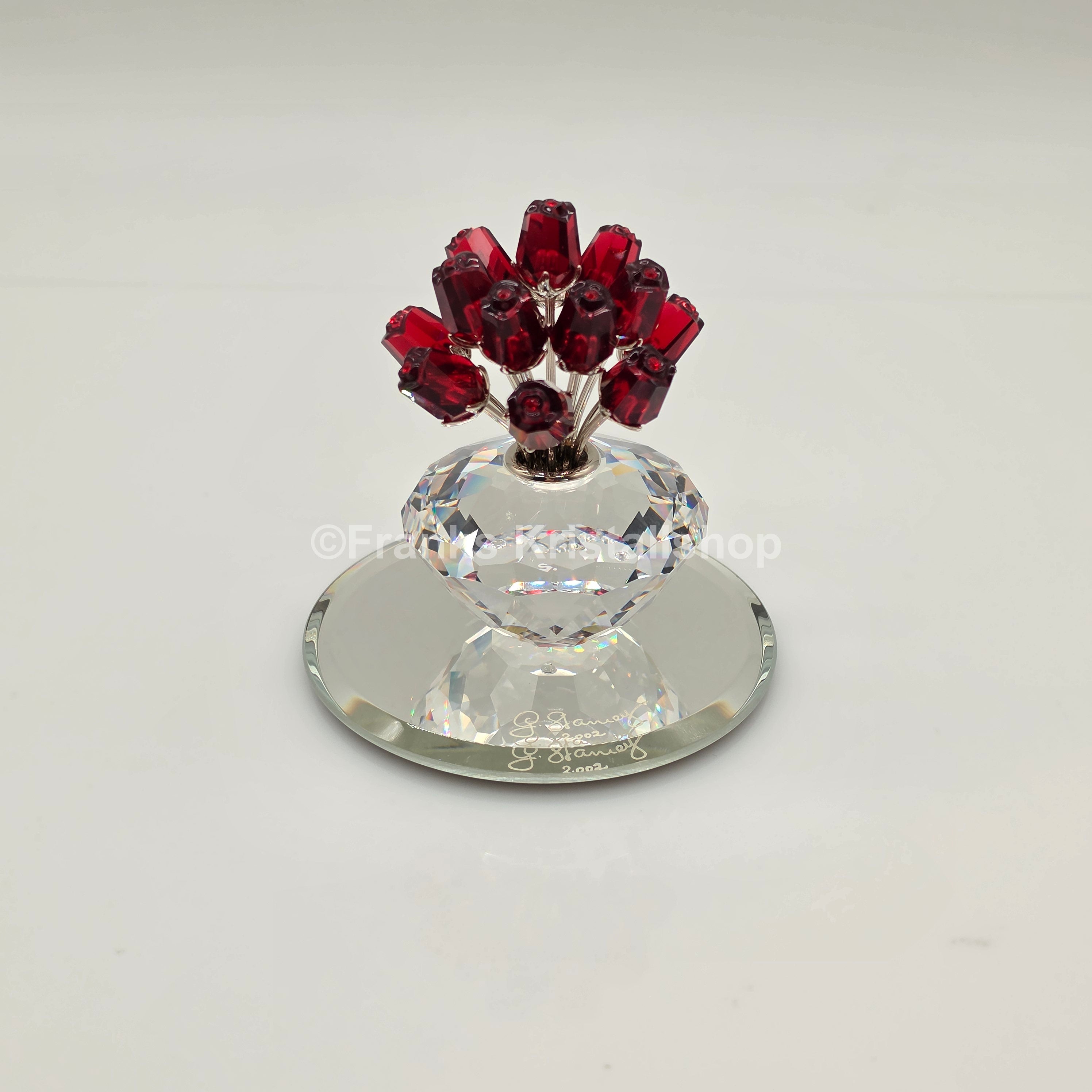 SWAROVSKI SCS Vase mit Roten Rosen Limitierte Jubiläums Edition 283394