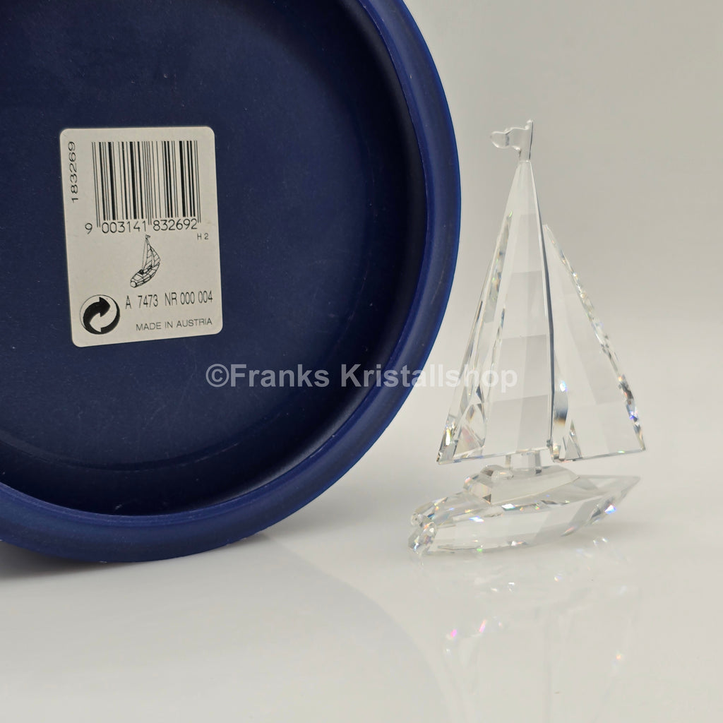 SWAROVSKI Segelboot komplett mit Fahne 183269