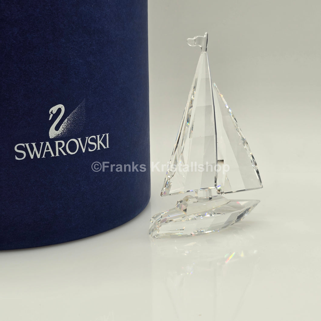 SWAROVSKI Segelboot komplett mit Fahne 183269