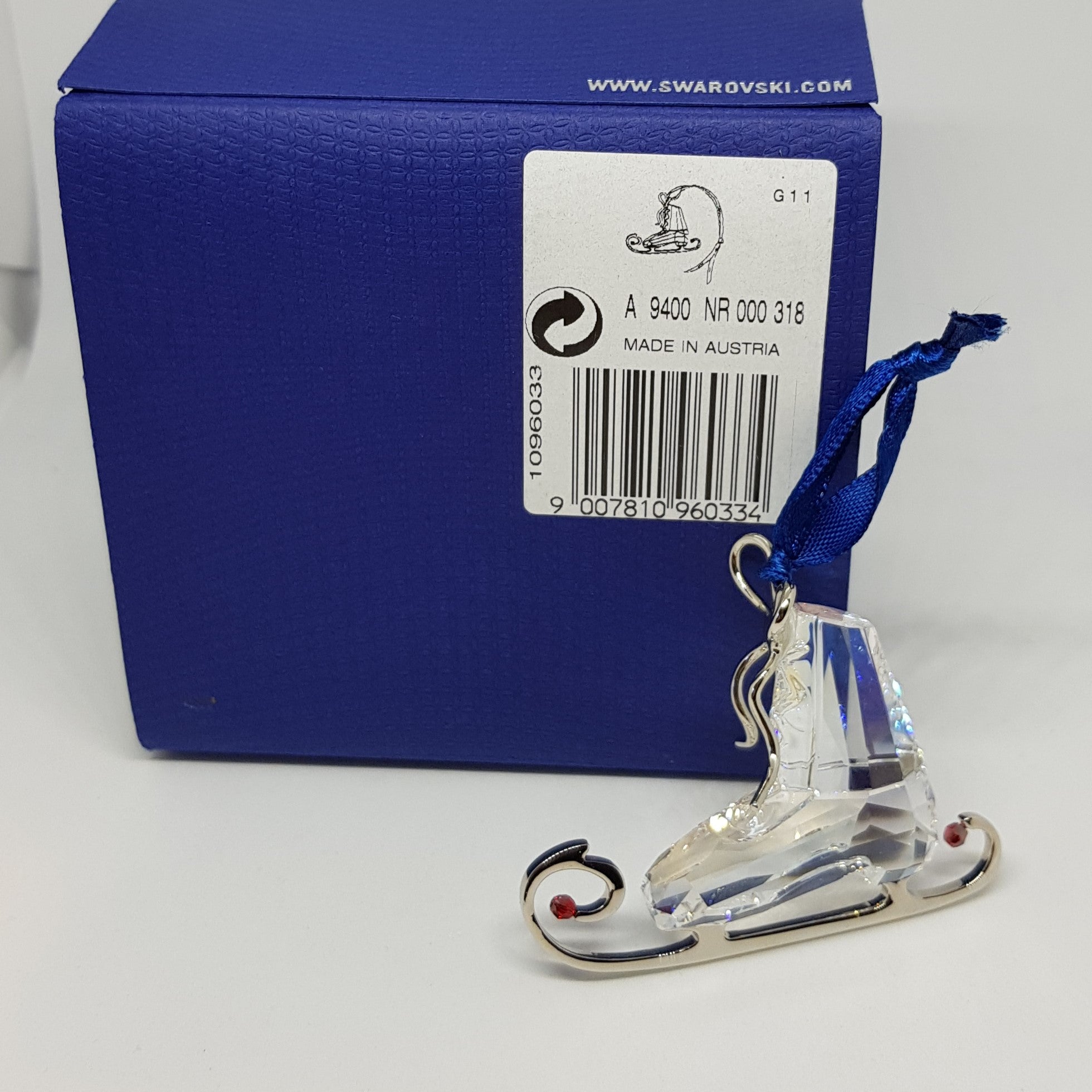 SWAROVSKI Winter Schlittschuh Ornament 1096033